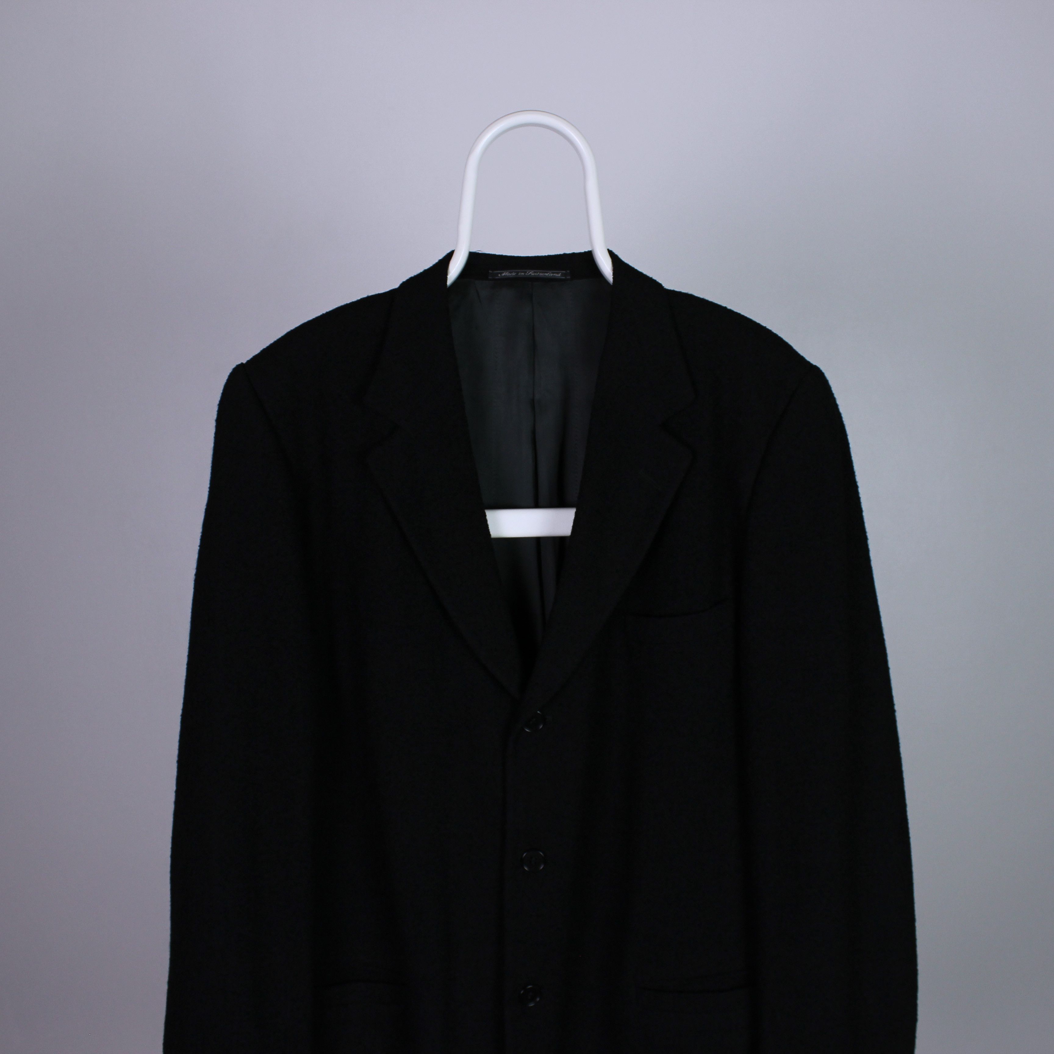 Versace Versace blazer wool black teddy L XL vintage v2 Size 50R - 1 Thumbnail