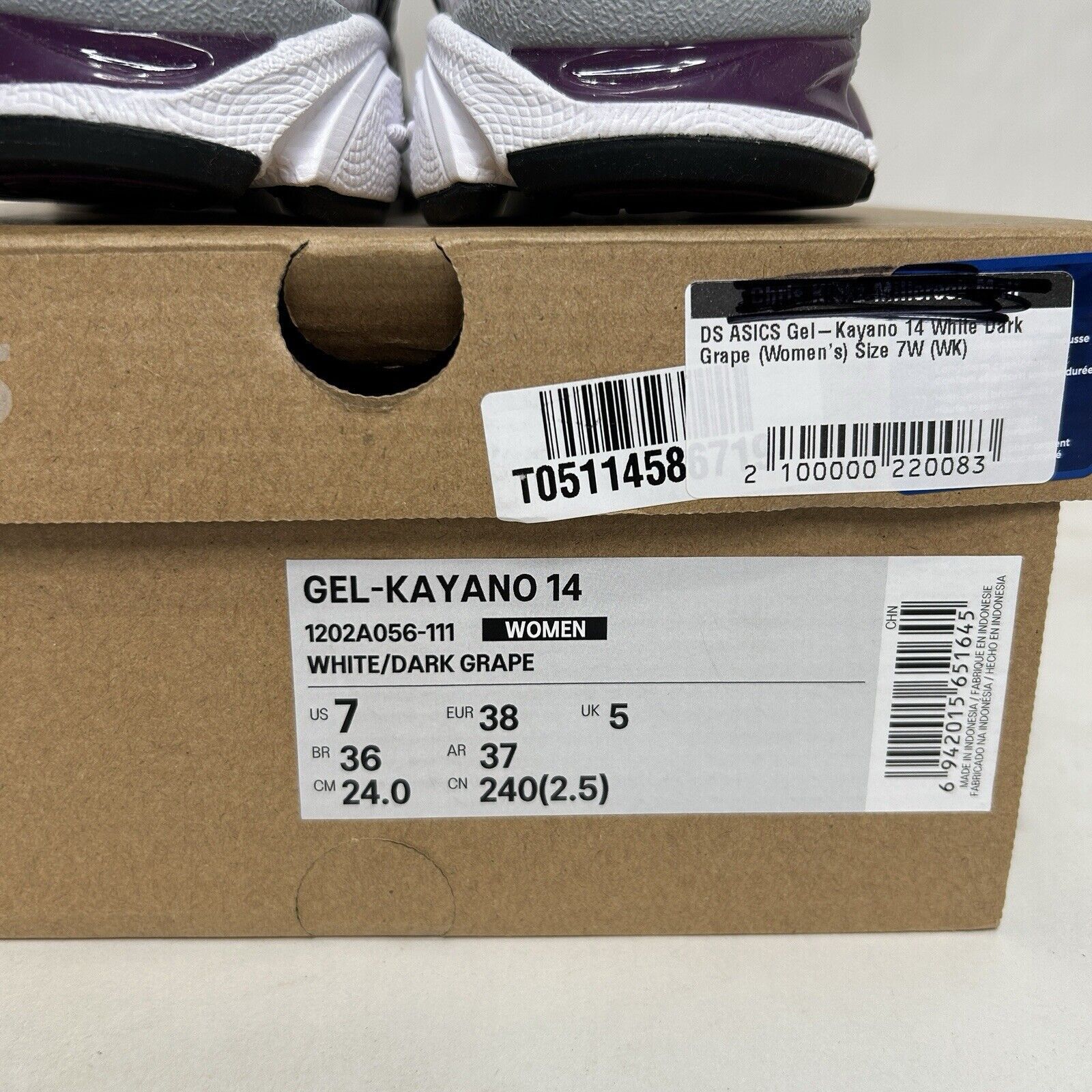 Asics ASICS Gel Kayano 14 WMNS “Silver White Dark Grape” 2024 Size US 7 / IT 37 - 5 Thumbnail