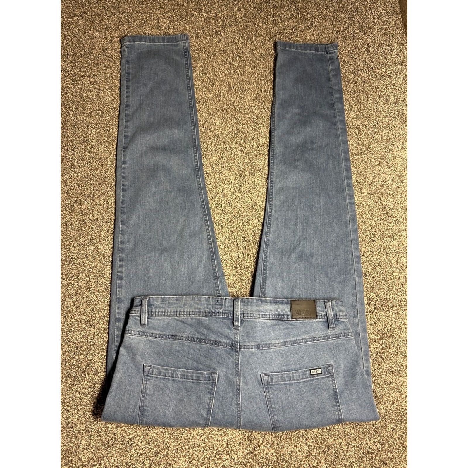 Vintage Barbell Apparel Jeans Mens 36x36 Blue Slim Athletic Fit Denim Stackable Jeans Barbell Apparel Men Denim 36 Inseam 36 Bootcut Athletic Fit Blue Size US 36 / EU 52 - 2 Thumbnail