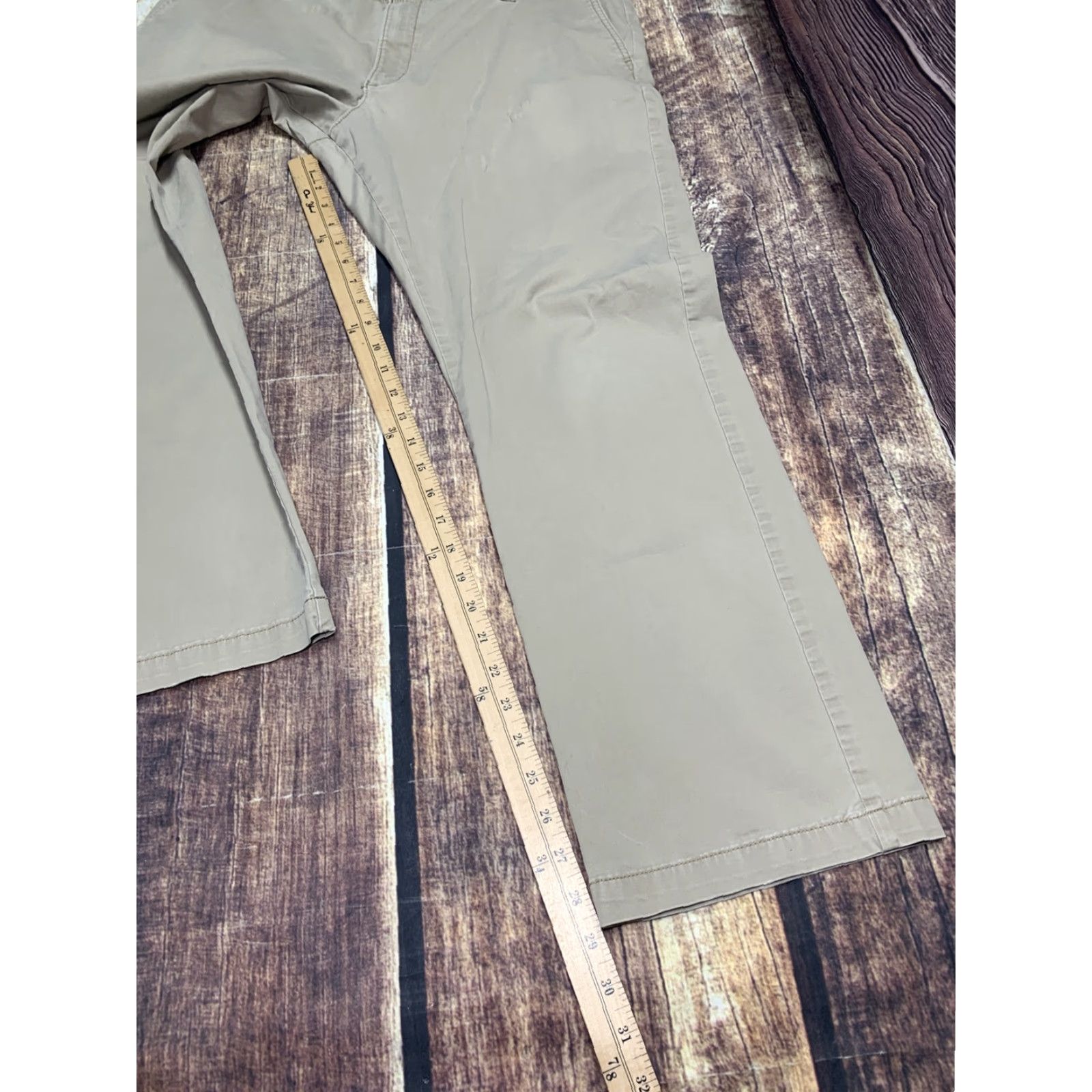 Lee LEE Modern Series L342 Jeans Straight Beige 39x29 1/2 Men’s Regular Cotton Elastane Denim Belt Loops 5 Pocket Zip Fly Classic Size US 39 - 5 Thumbnail