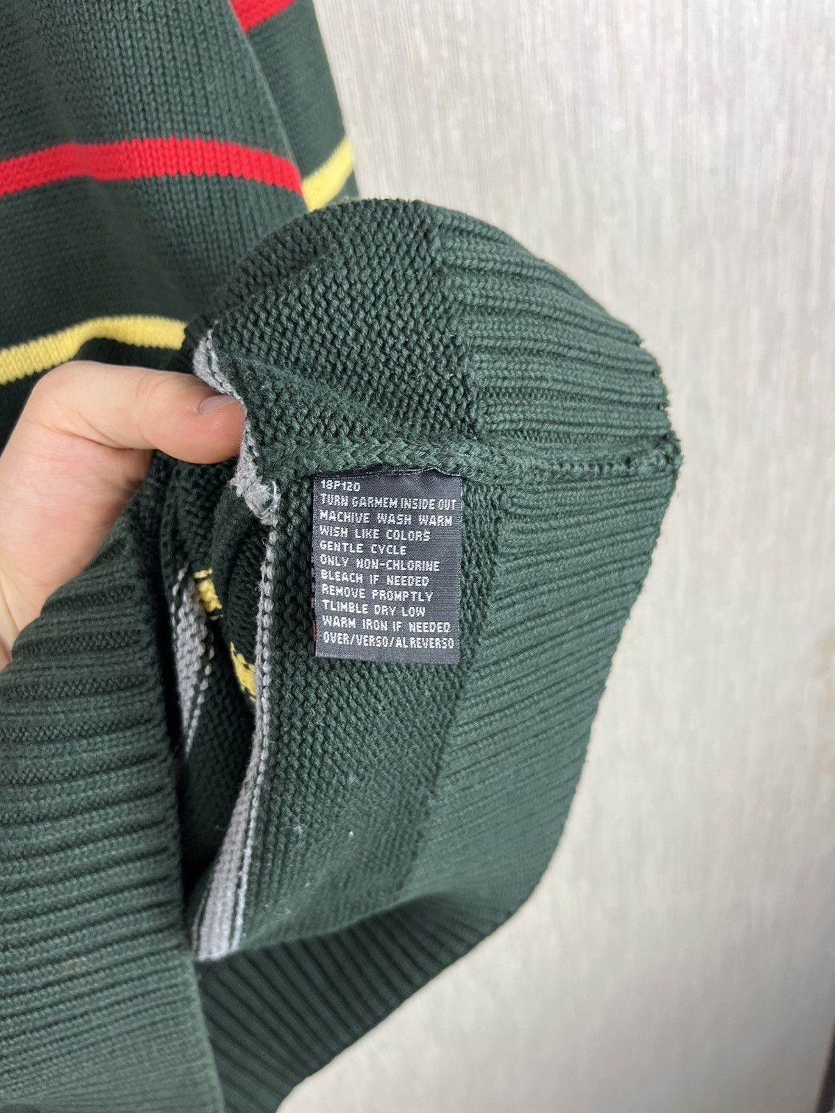 Paul & Shark × Vintage Paul & Shark vintage striped knit sweater half zip logo Size US L / EU 52-54 / 3 - 15 Thumbnail