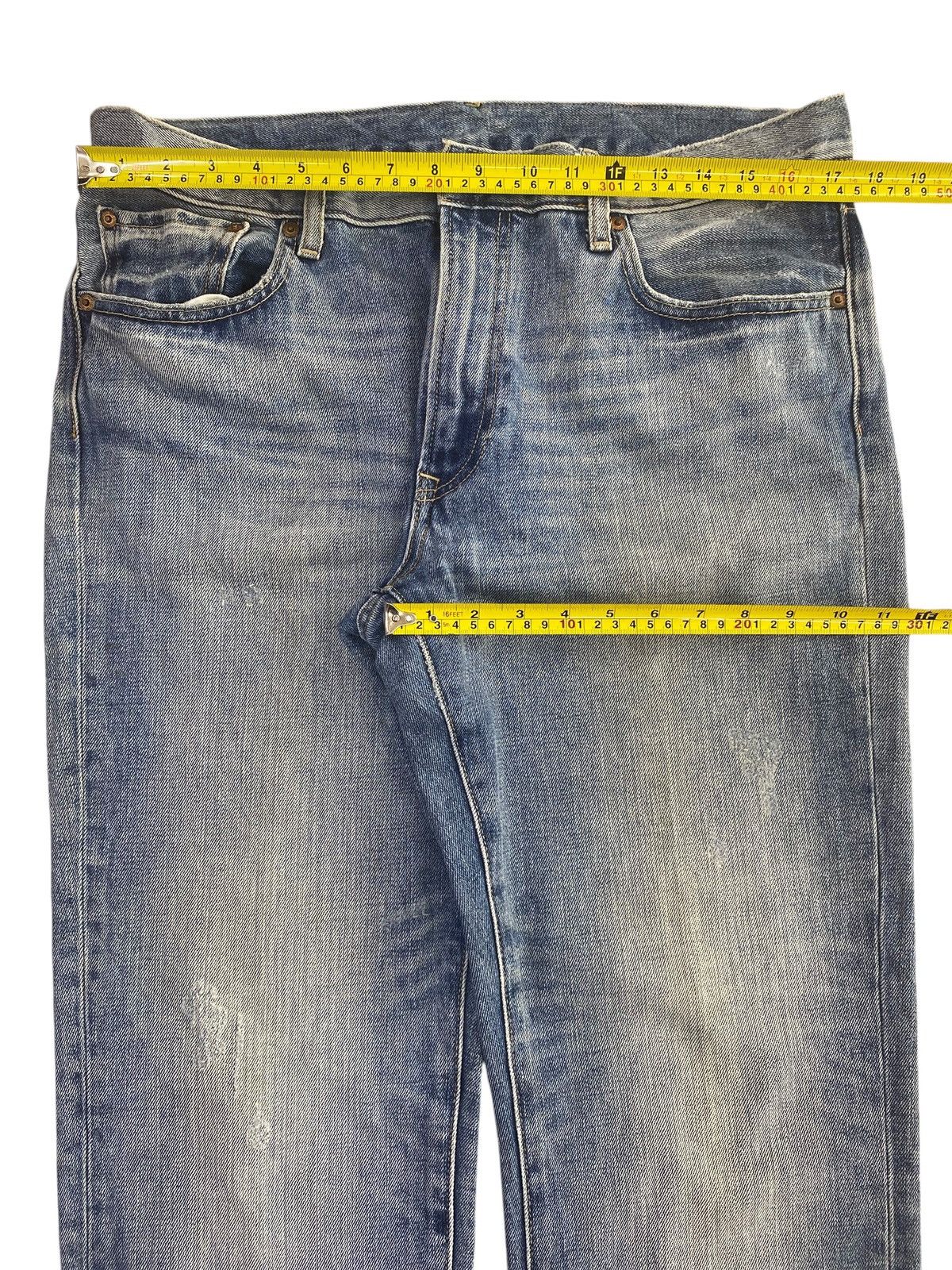 Uniqlo Uniqlo Blue Acid Wash Faded Style Loose Jeans Size US 34 / EU 50 - 5 Thumbnail