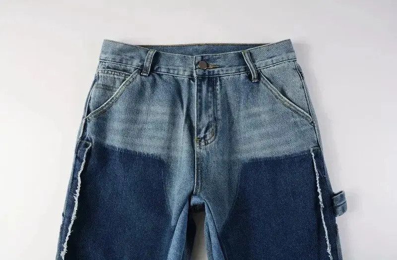 Japanese Brand Mens Blue Flare Bootcut Spliced Non-Strecth Denim Size US 32 / EU 48 - 4 Thumbnail