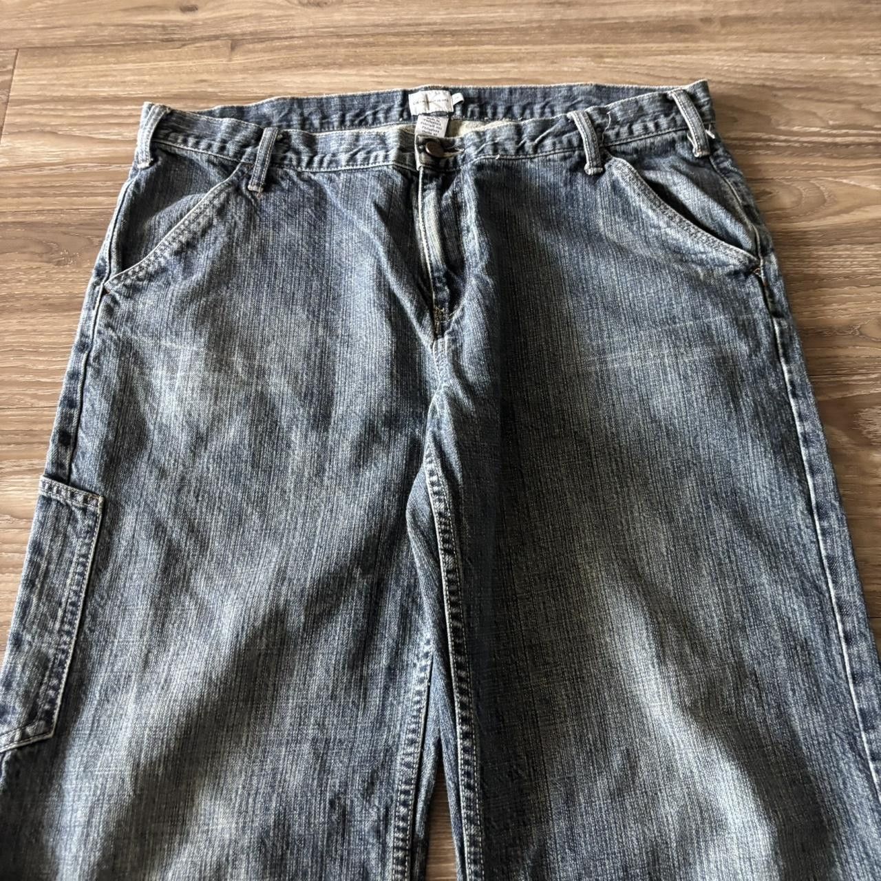 Calvin Klein Crazy Vintage Y2K/2000s Baggy Grunge Calvin Klein Dark Wash Denim Jeans! 38x34 Size US 38 / EU 54 - 5 Thumbnail
