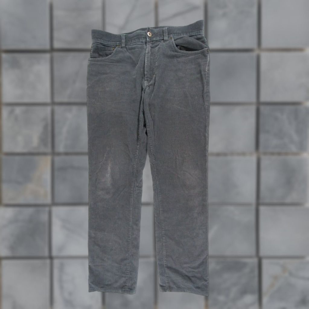 J.Crew J.Crew The Sutton Corduroy Pants Men 31x30 Gray Adult Regular Straight 5-Pocket Denim Chino Workwear Casual Belt Loops Slim Fit Mens Size US 31 - 1 Thumbnail