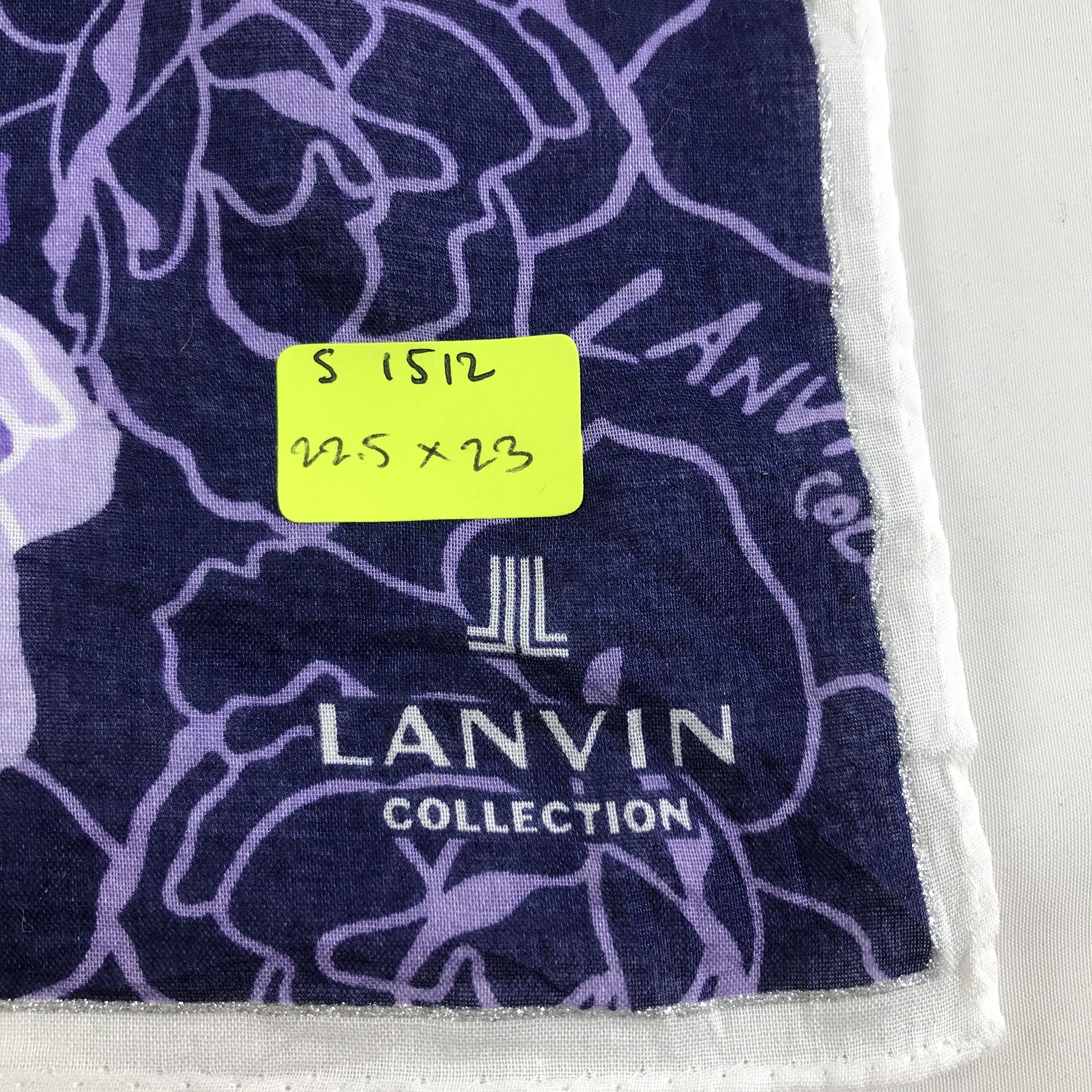 Lanvin × Vintage Lanvin Bandana / Handkerchief / Neckerchief - S1512 Size ONE SIZE - 5 Thumbnail