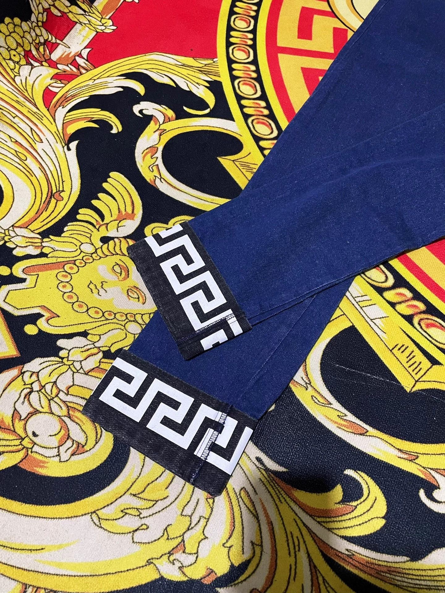 Versace Versace Main Line Limited Poster Whirlpool Jeans Size US 30 / EU 46 - 6 Thumbnail