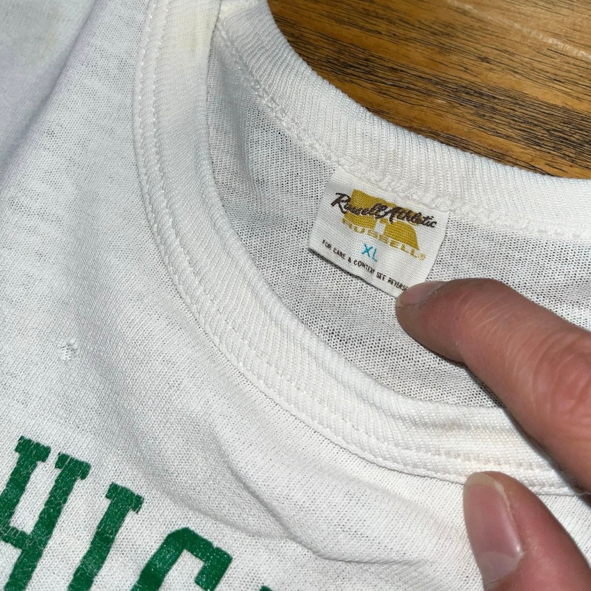 Russell Athletic Weed High School Football 70s Russell Vintage Cropped Tee Size XL / US 12-14 / IT 48-50 - 2 Thumbnail