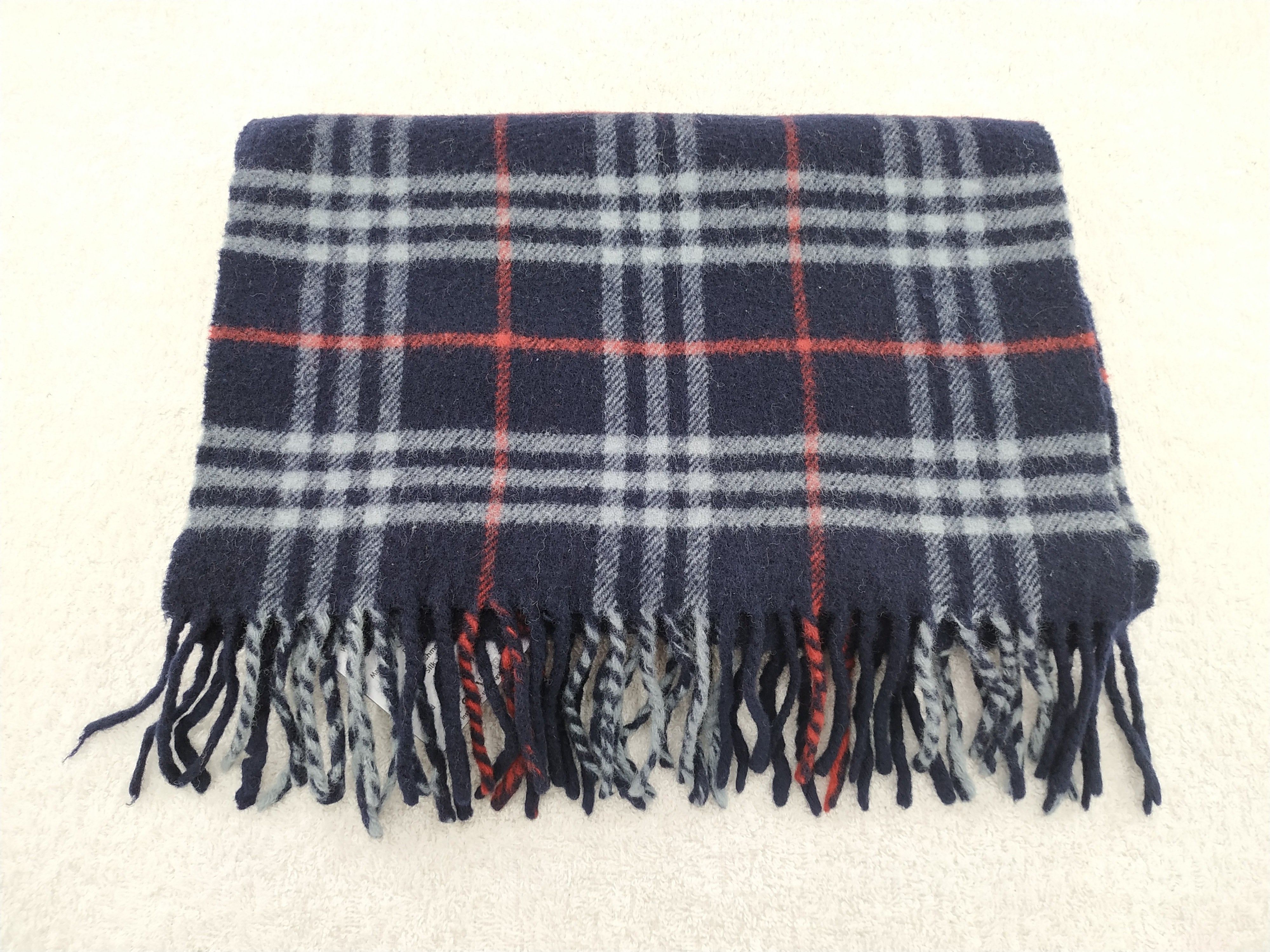 Burberry × Vintage Burberry Scarf / Muffler / Neckwear - WW231 Size ONE SIZE - 3 Thumbnail