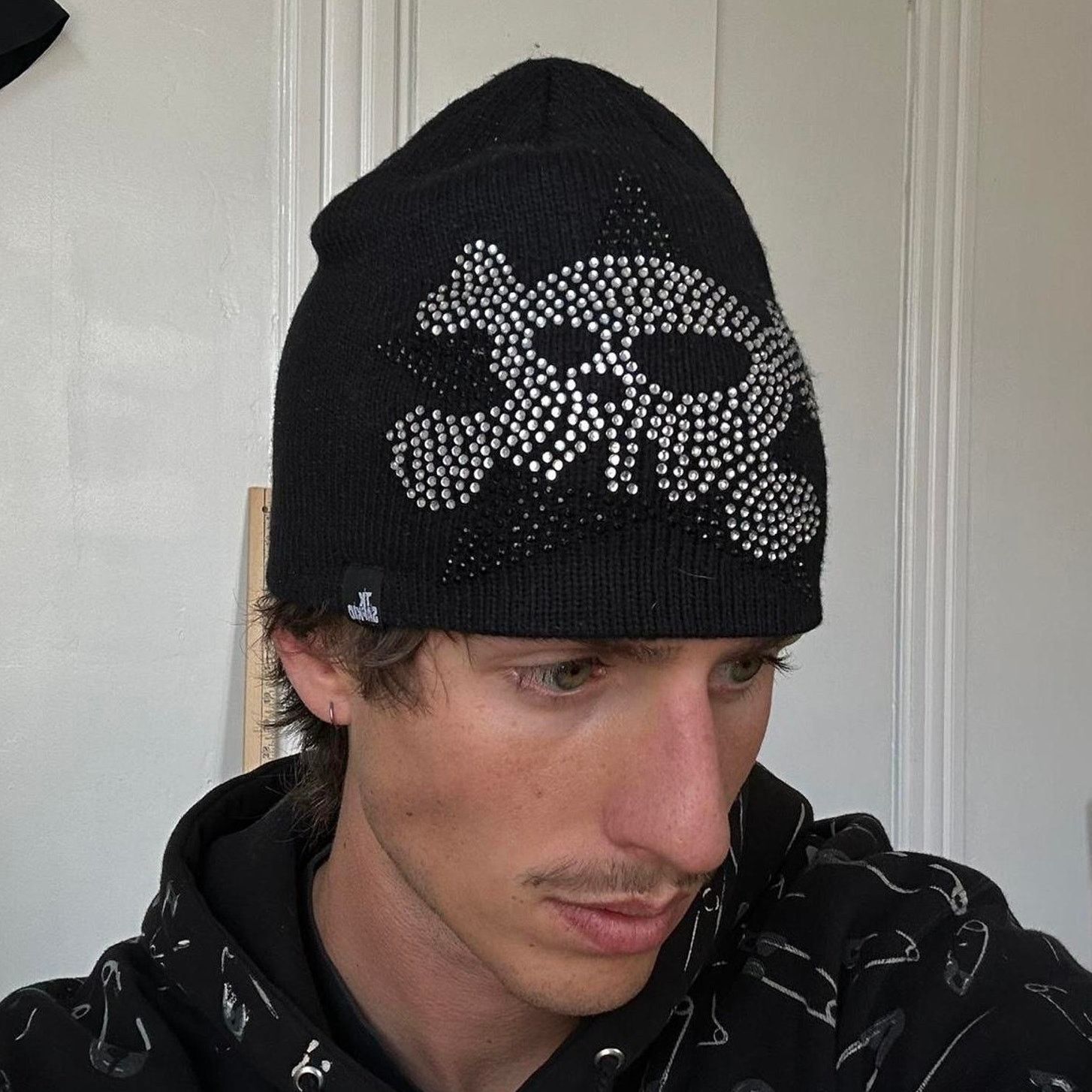 Japanese Brand Vintage Y2K Archive Japanese Skull Star Skullcap Beanie Hat Size ONE SIZE - 1 Thumbnail