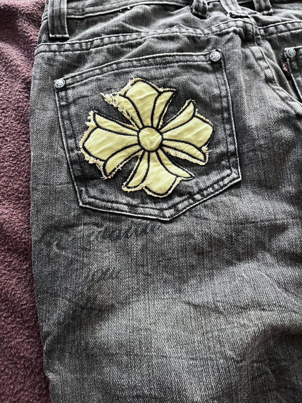 Japanese Brand Solberry Distressed Flare jeans Size US 29 - 8 Thumbnail