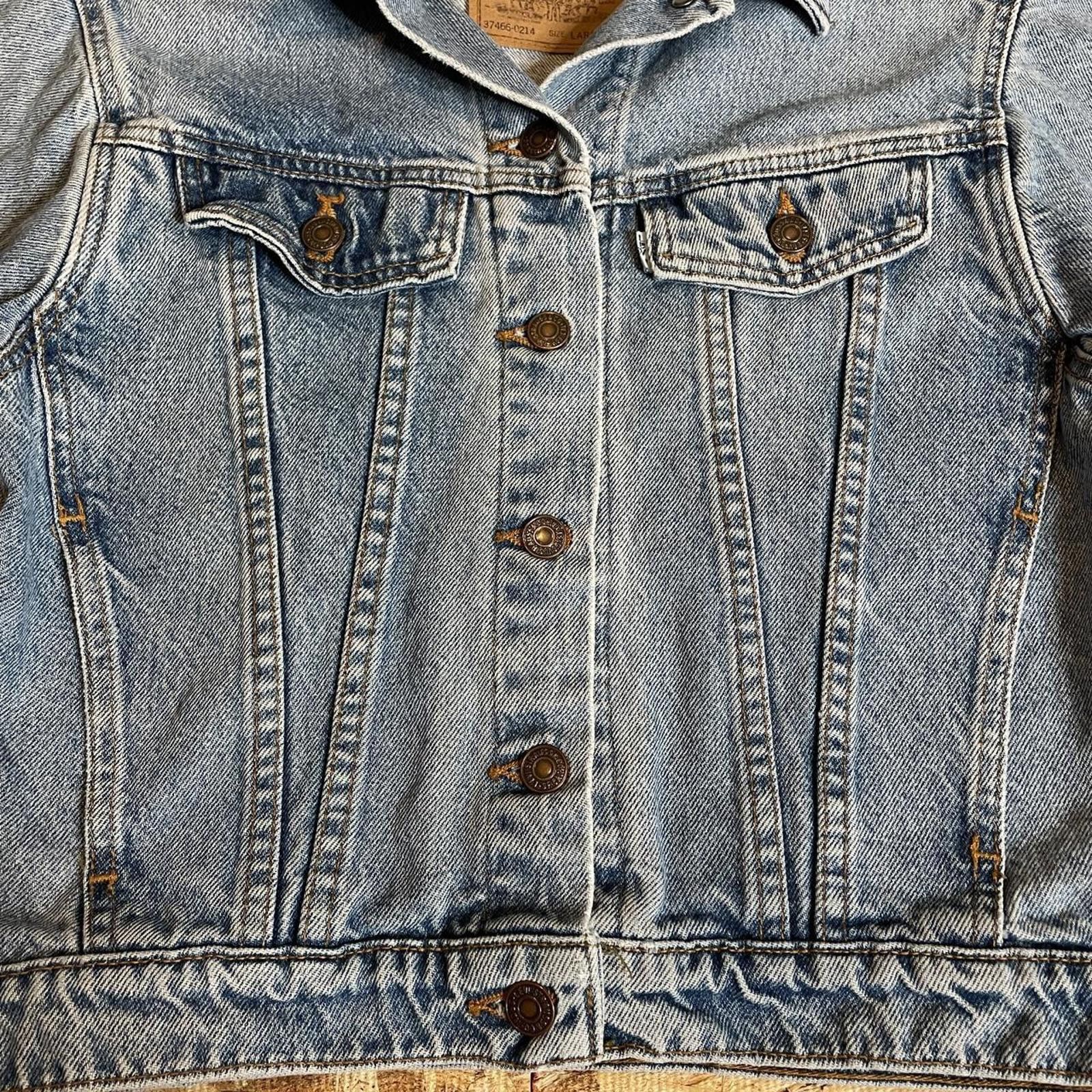 Levi's [Levi’s] • Vintage 1980s Levis cropped-fit denim jacket Size S / US 4 / IT 40 - 4 Thumbnail