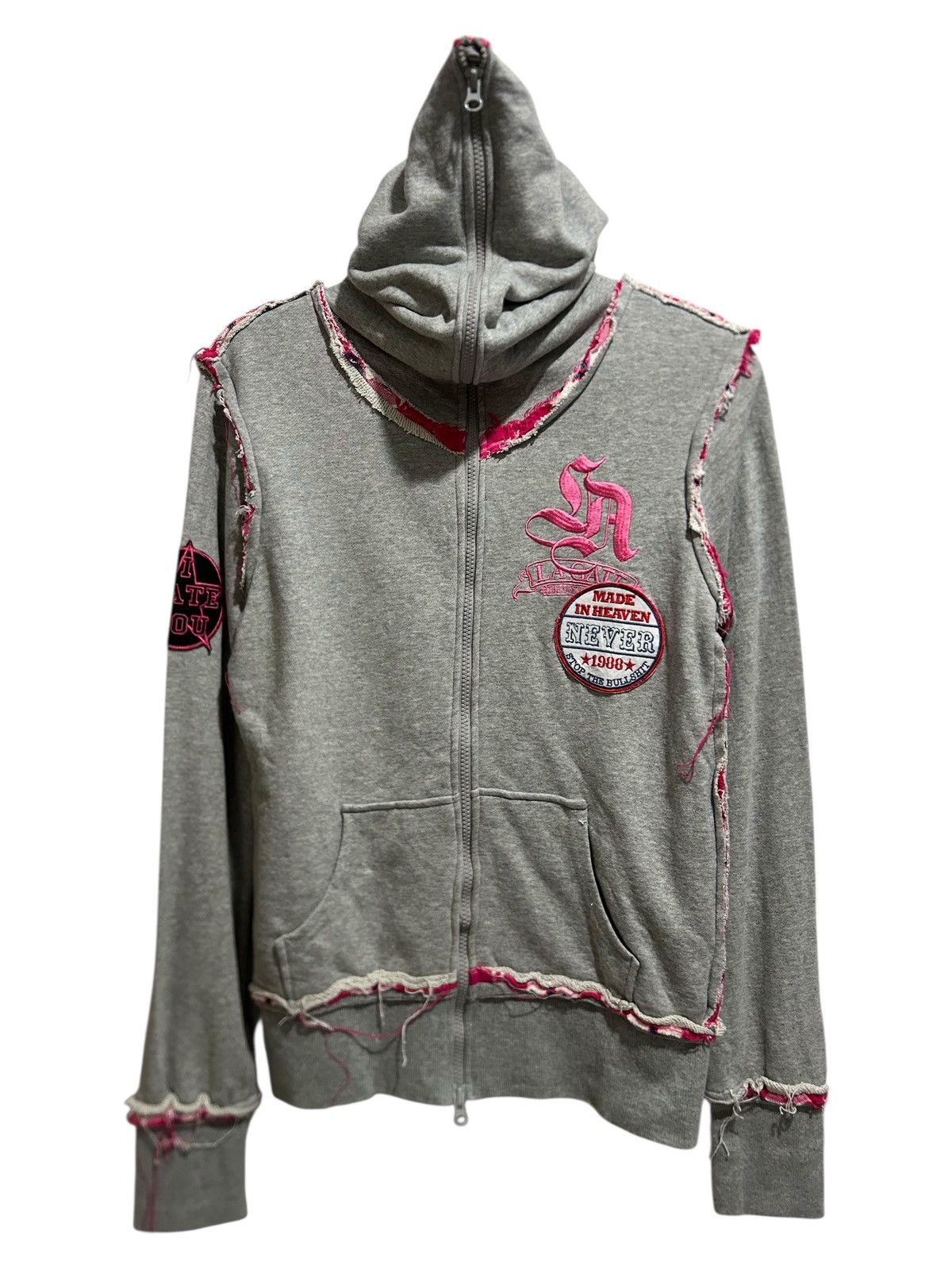 Japanese Brand Y2K LA Gate Japanese LGB Style Full Zip Hoodie Size US M / EU 48-50 / 2 - 1 Thumbnail