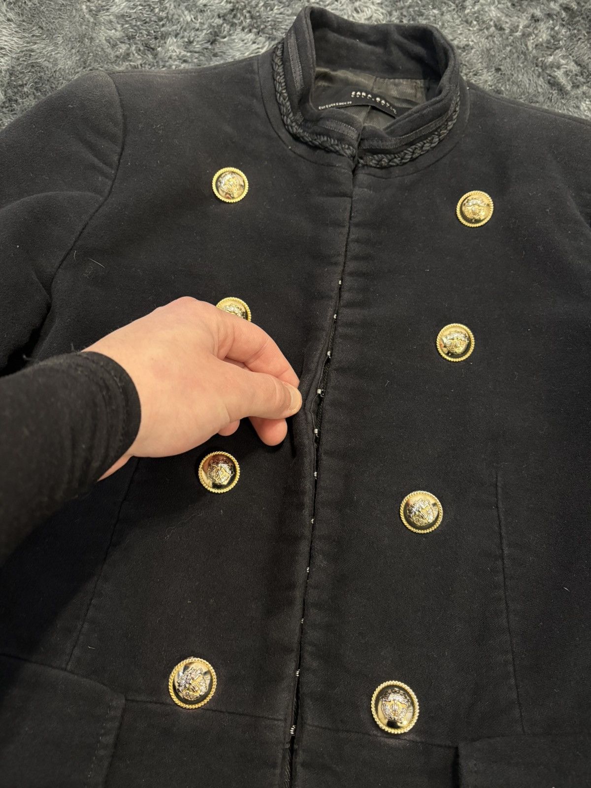 Hysteric Glamour × Undercover 00s Napoleon Military Jacket Coat YSL PPFM Balmain Vibe Size XS / US 0-2 / IT 36-38 - 5 Thumbnail
