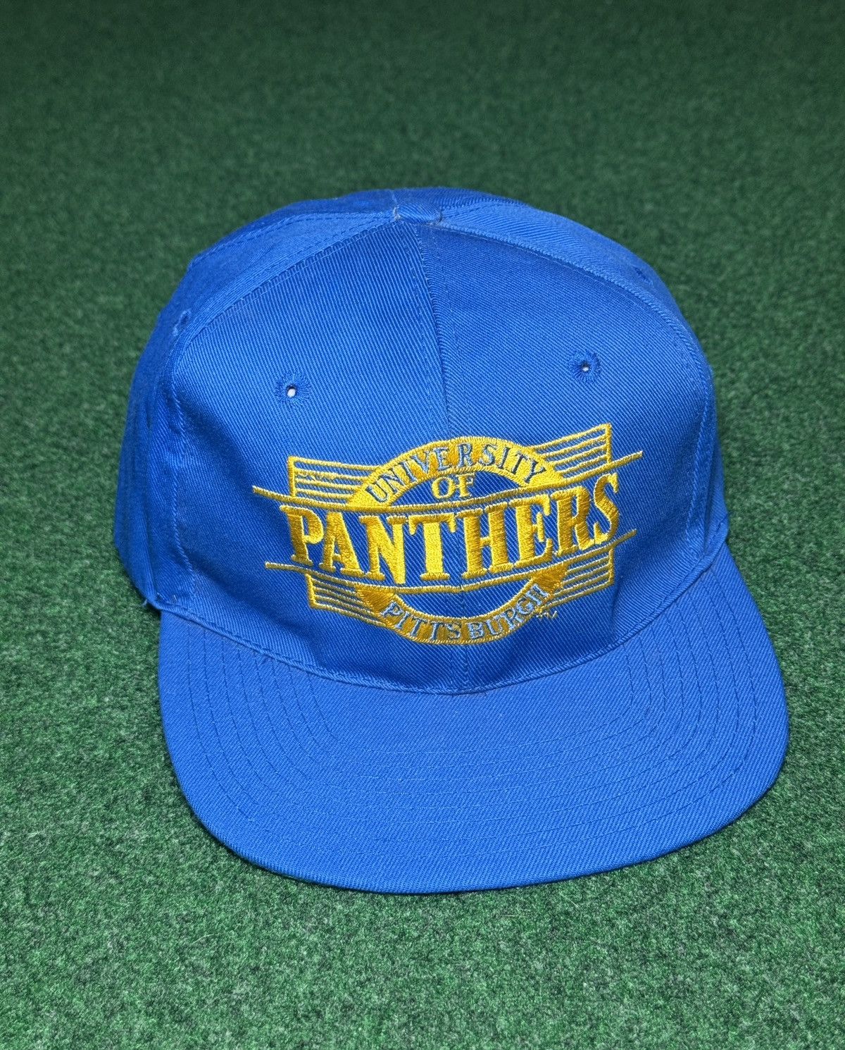 Vintage University Of Pittsburgh Pitt Panthers 90s Snapback Cap Hat Size ONE SIZE - 1 Thumbnail