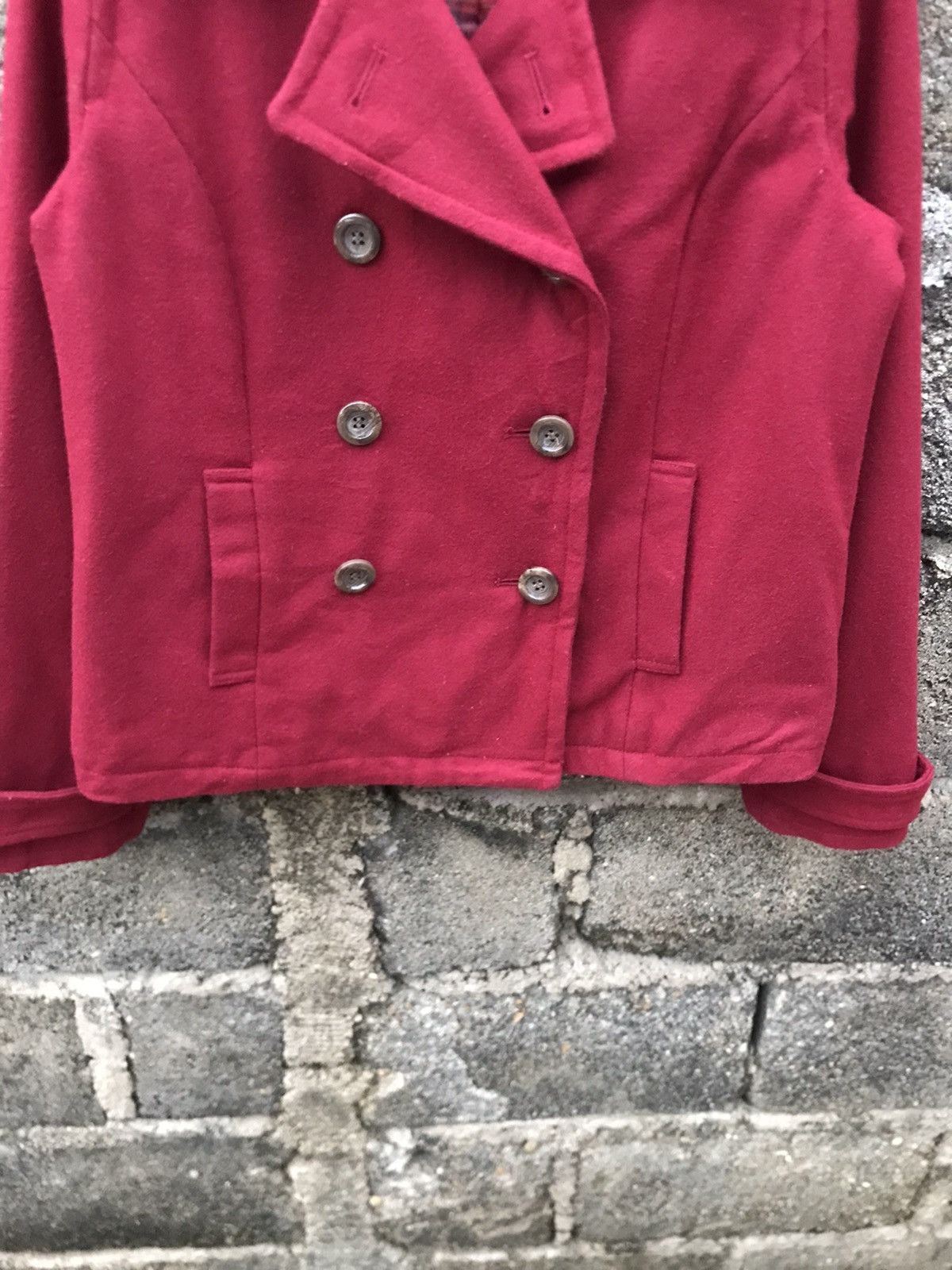 Japanese Brand ⚡️Vintage On The Couch Double Breast Cropped Jacket Size M / US 6-8 / IT 42-44 - 4 Thumbnail