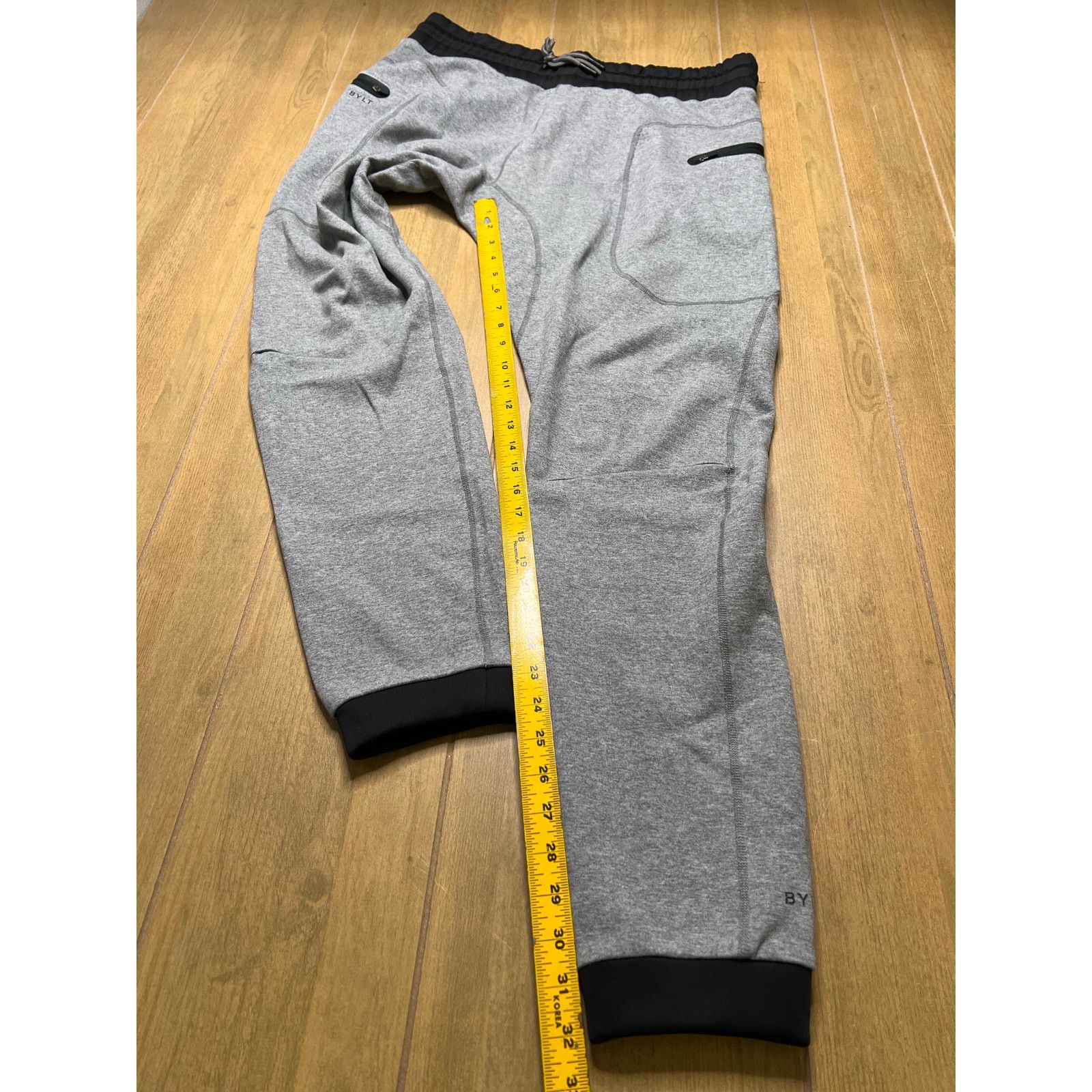 BYLT Premium Basics BYLT Premium Jogger Pants Mens Sz XXL Gray Black gym workout Size US 38 / EU 54 - 7 Thumbnail