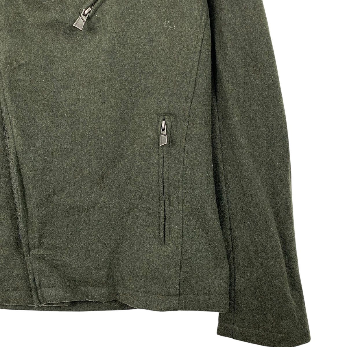 Katharine Hamnett London KATHARINE HAMNETT London Designer Wool Hoodie Blouson Jacket Size M / US 6-8 / IT 42-44 - 6 Thumbnail