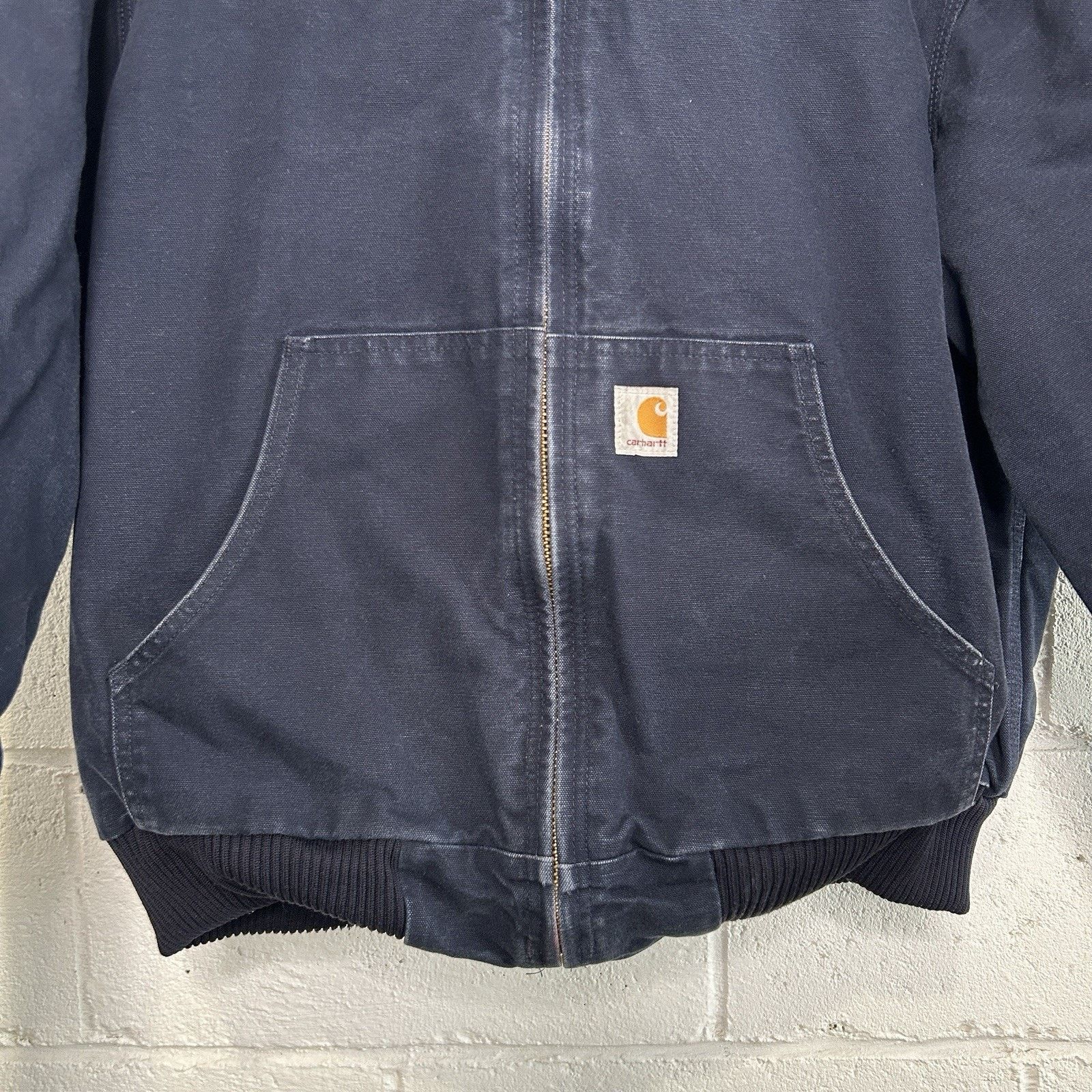 Carhartt Carhartt Quilted Hooded Active Jacket “Dark Navy” J140 DNY Size US L / EU 52-54 / 3 - 3 Thumbnail