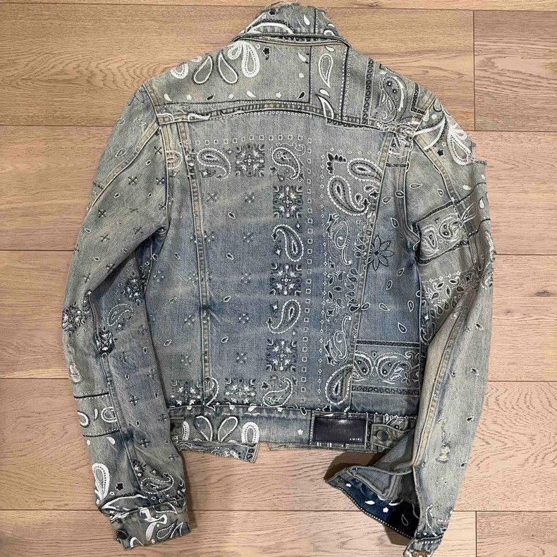 Amiri Amiri Men's Paisley Denim Jacket-2506 Size US S / EU 44-46 / 1 - 2 Thumbnail