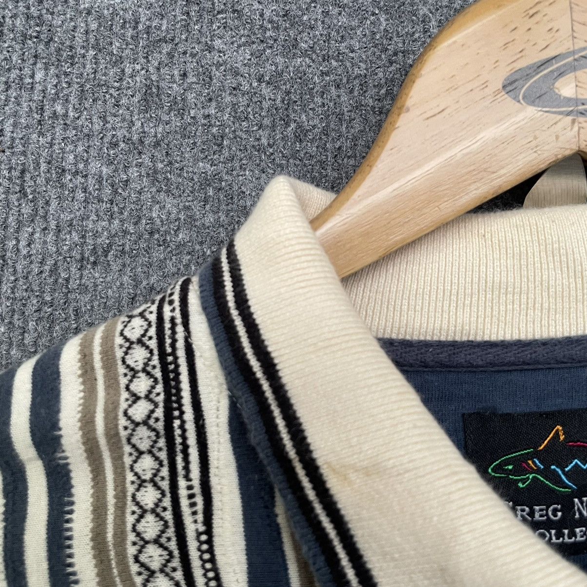 Greg Norman Greg Norman Collection Coogi Style Polo Shirt Size US L / EU 52-54 / 3 - 7 Thumbnail