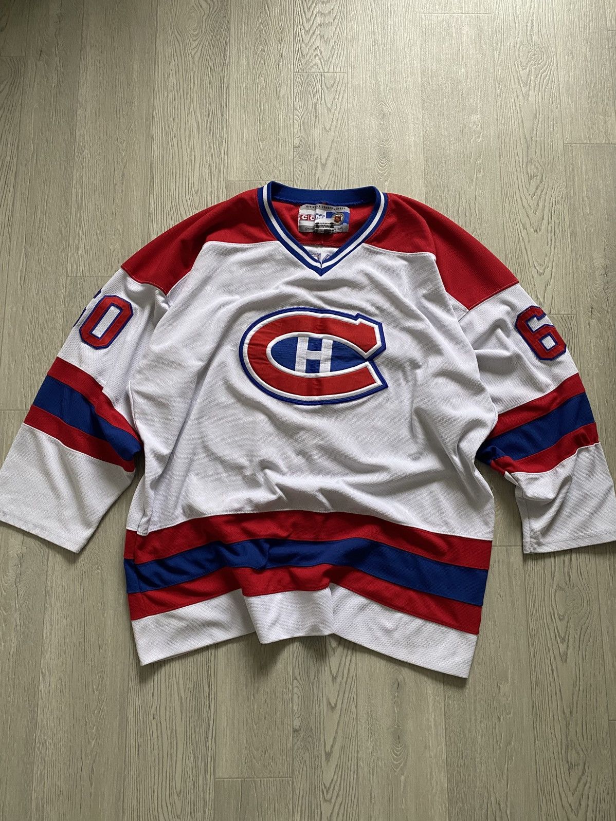 Ccm × NHL Vintage CCM NHL Montreal Canadiens Hockey Jersey THEODORE#60 Size US XXL / EU 58 / 5 - 2 Thumbnail