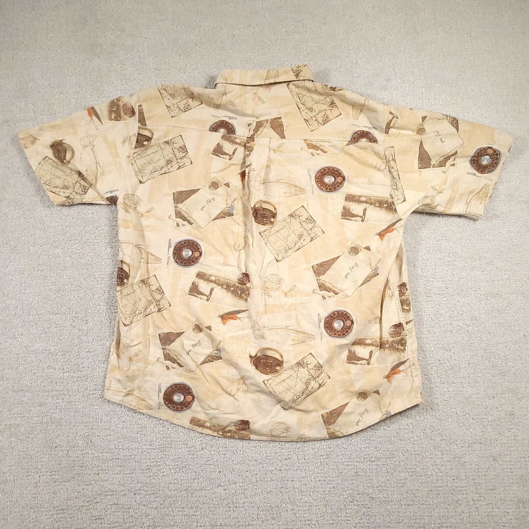 Vintage Summa Shirt Mens XL Silk Blend Hawaiian Beach Aloha Short Sleeve Button-Up Collared Beach Theme Beige" Size US XL / EU 56 / 4 - 7 Thumbnail