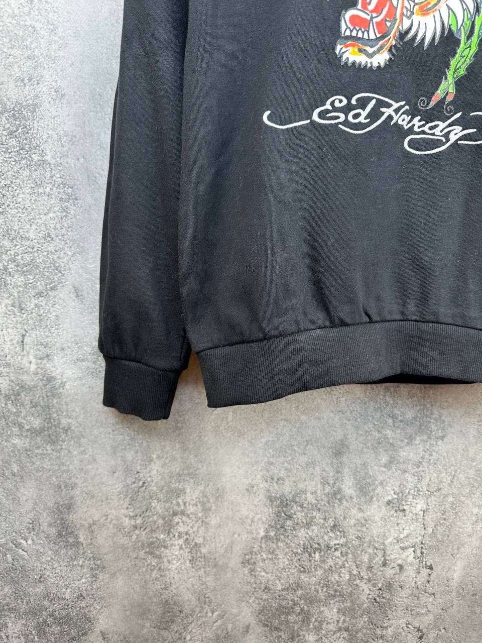 Ed Hardy Ed Hardy Hoodie Tiger Rose Print Picture Sweatshirt Fleece Size M / US 6-8 / IT 42-44 - 6 Thumbnail