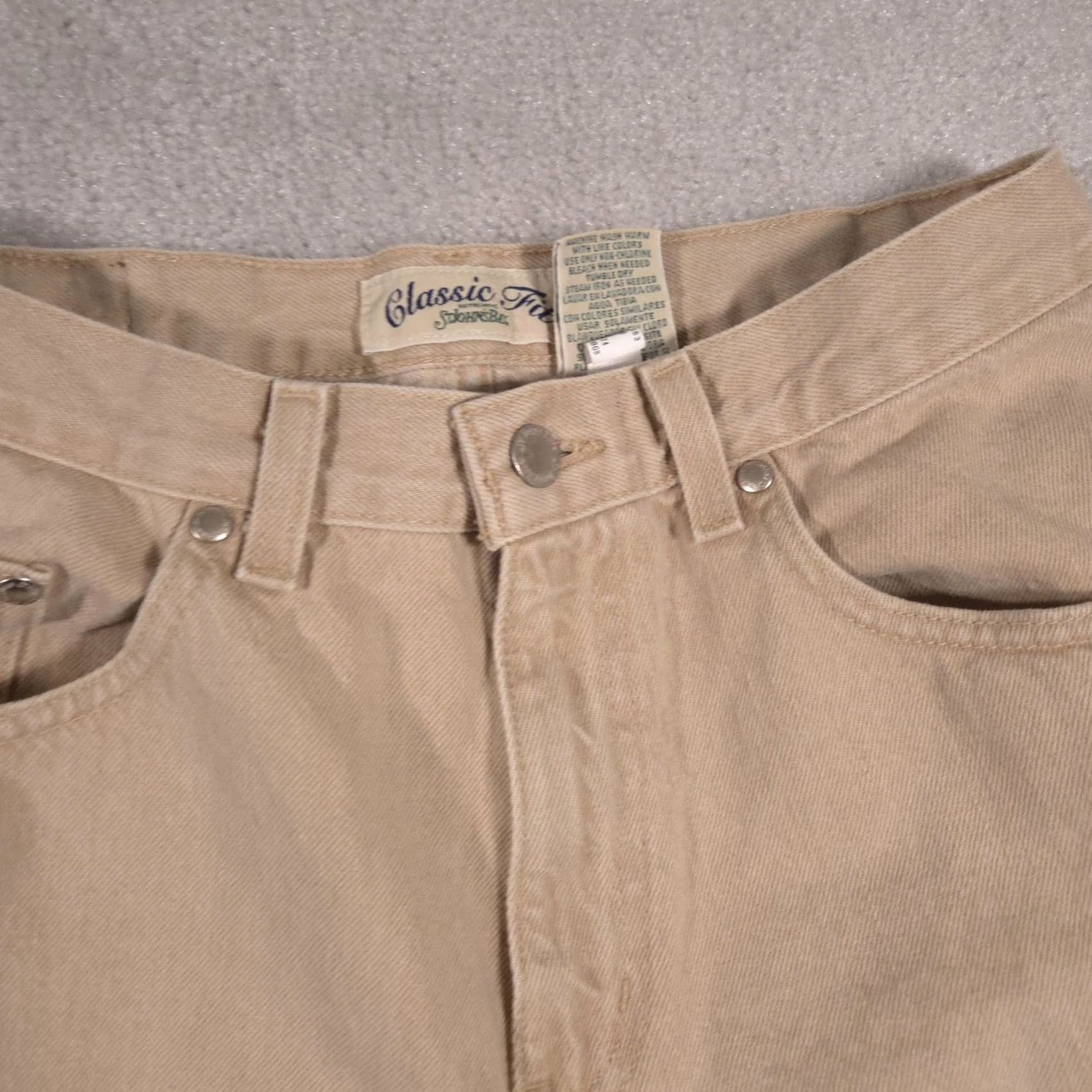 Vintage VINTAGE St. John's Bay Jeans Womens 12P Beige High Rise Tapered Mom Denim 90s Size 34" / US 12 / IT 48 - 5 Thumbnail