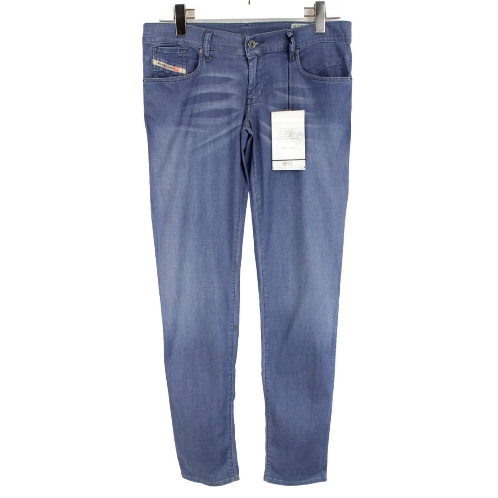 Diesel DIESEL Getlegg Slim-Skinny 0660C Stretch Jeans Women's W30/L32 Whiskers Zip Jeans Size 30" / US 8 / IT 44 - 2 Thumbnail