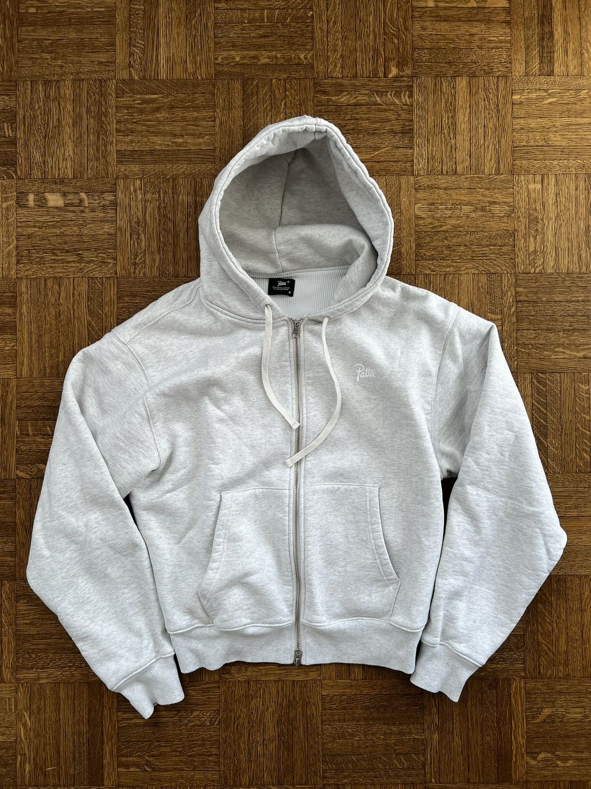 Patta Patta Basic Waffle ZIP Hooded Sweater Zip Hoodie Size US M / EU 48-50 / 2 - 1 Thumbnail