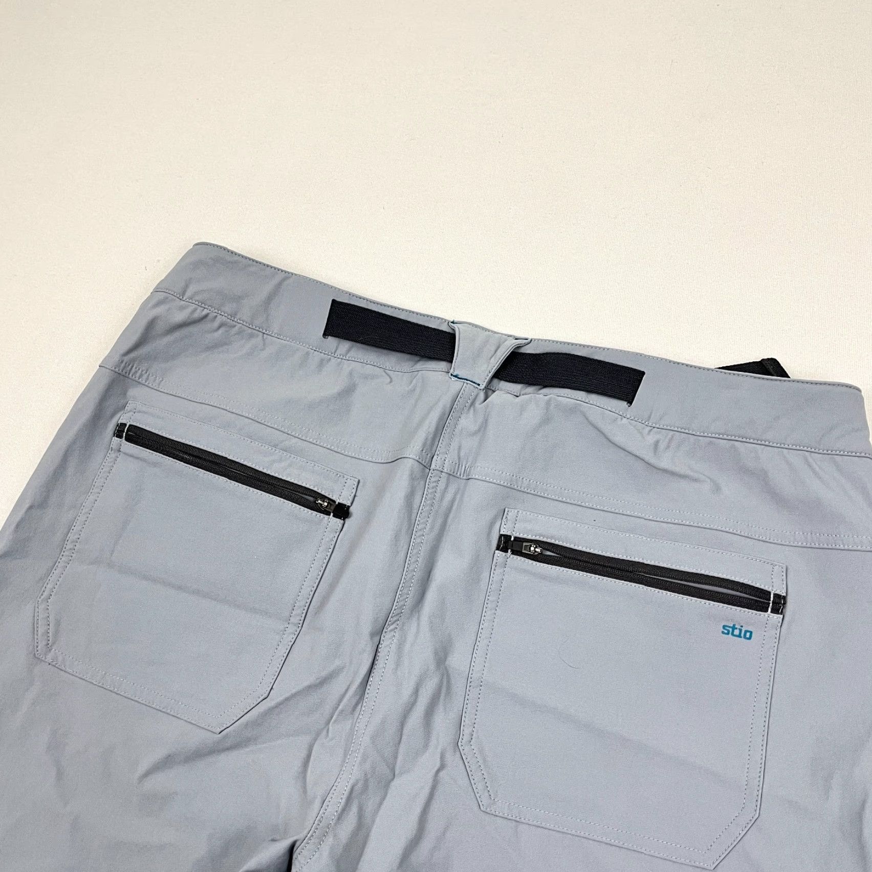 Vintage Stio Pants Mens 36 x 26 Chino Straight Fit Regular Blue Nylon Polyester Spandex Soft Shell Belted Pockets Lightweight Performance Tech Everlight Gray Size US 34 / EU 50 - 6 Thumbnail