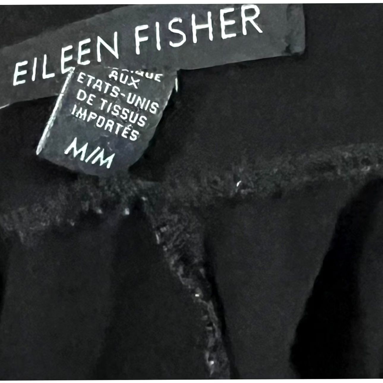 Eileen Fisher Eileen Fisher Black Pants Crepe Pull-on High Rise Elastic Waist Stretch Size M Womens Chino Straight 34In Length 26.5In Inseam Size 32" / US 10 / IT 46 - 6 Thumbnail