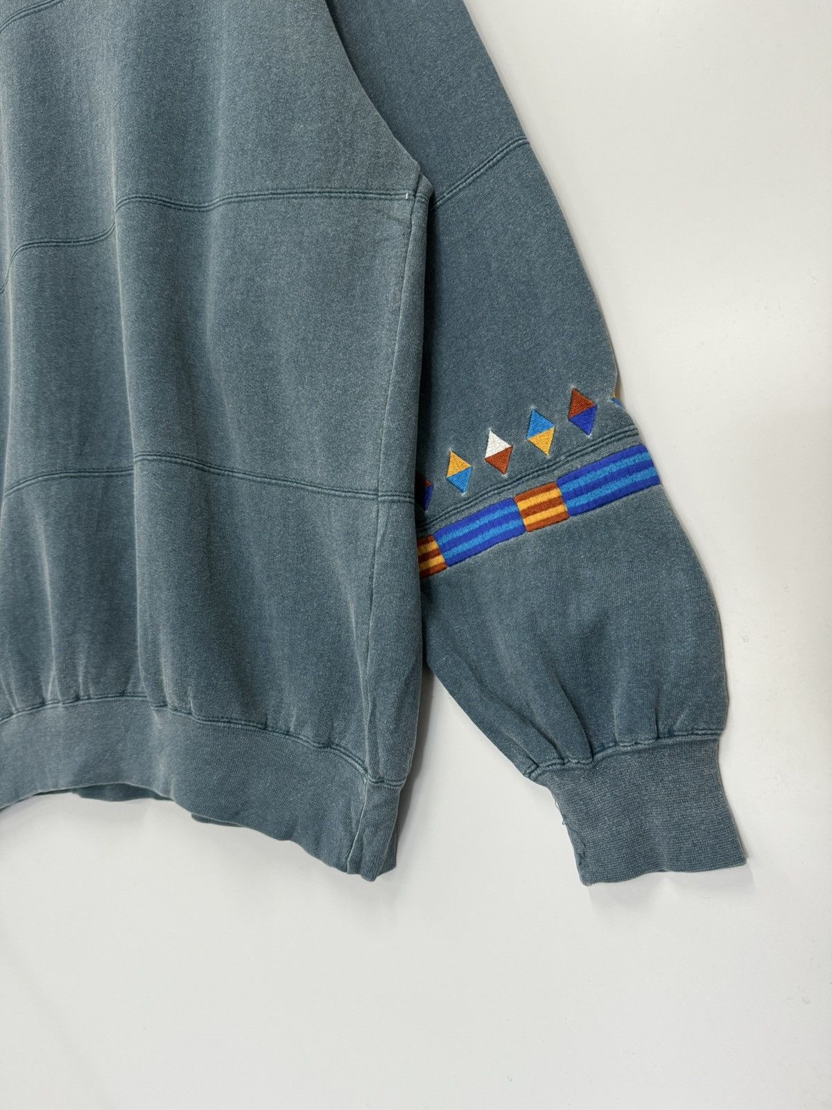 Composition by Kenzo × Izod × Vintage 🔥 Vintage 90's IZOD Distressed Sweatshirt - M Size US M / EU 48-50 / 2 - 2 Thumbnail