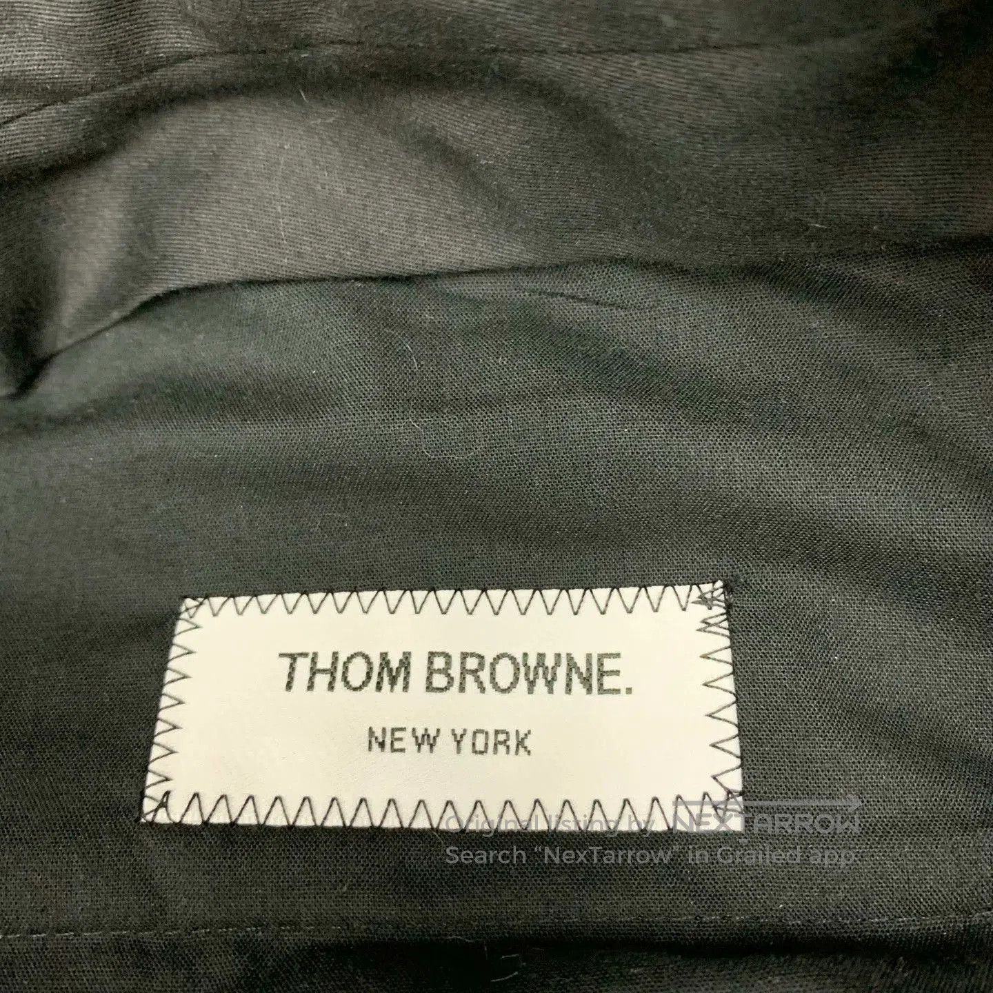 Thom Browne gray striped wool lounge pants from thom browne. Size US 30 / EU 46 - 4 Thumbnail