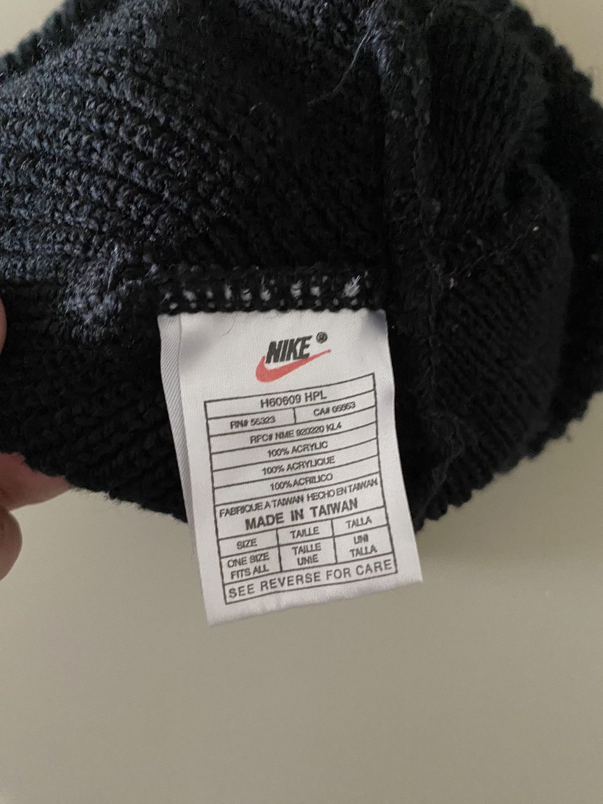 Nike × Vintage Vintage 90’s Nike Swoosh Fold Beanie Size ONE SIZE - 2 Thumbnail