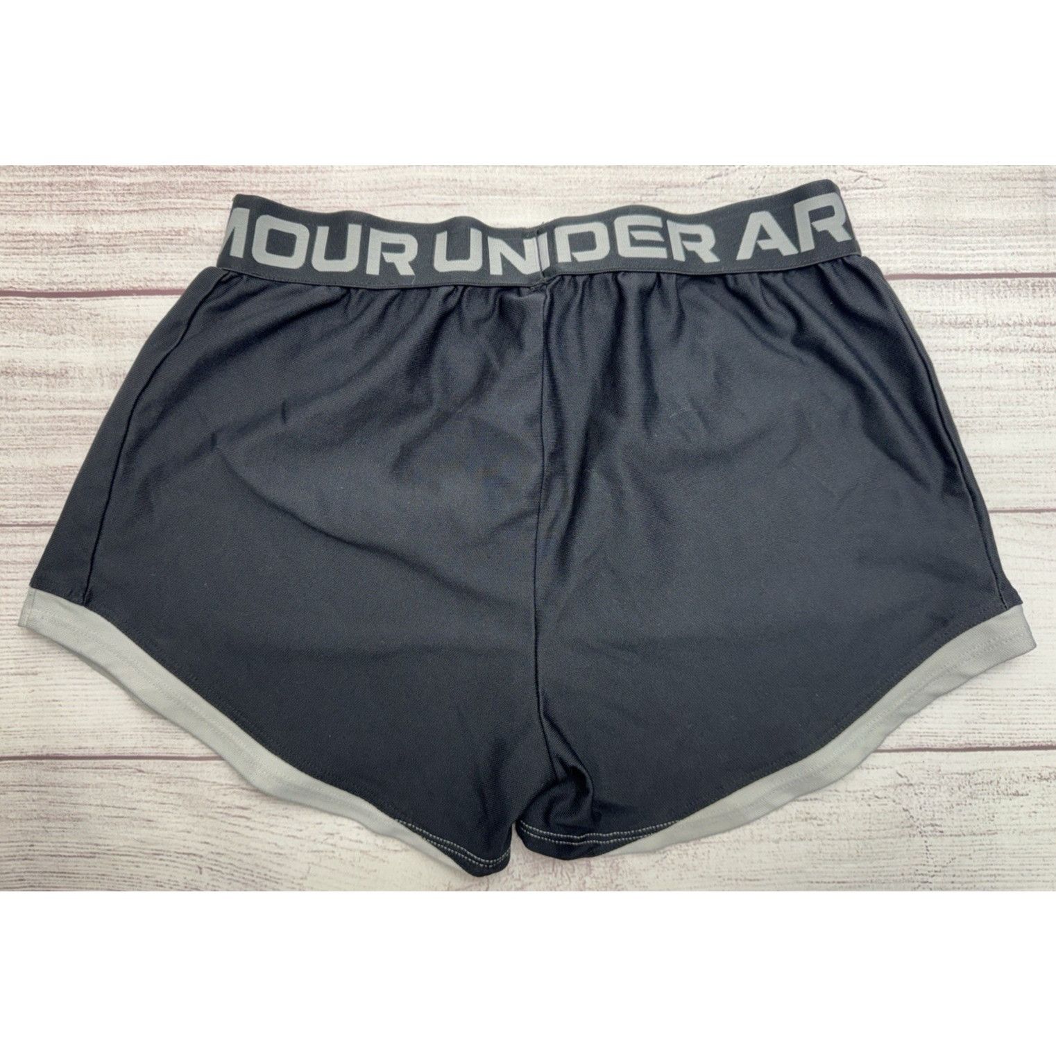 Under Armour UNDER ARMOUR Girl's Youth Large (L) Shorts Black Print w Log Size 34" / US 12 / IT 48 - 3 Thumbnail