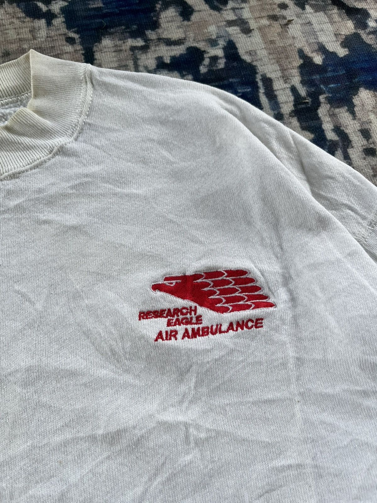 Fruit Of The Loom × Vintage 🔥Vintage 90s Air Ambulance Sweetshirts USA Size US L / EU 52-54 / 3 - 2 Thumbnail