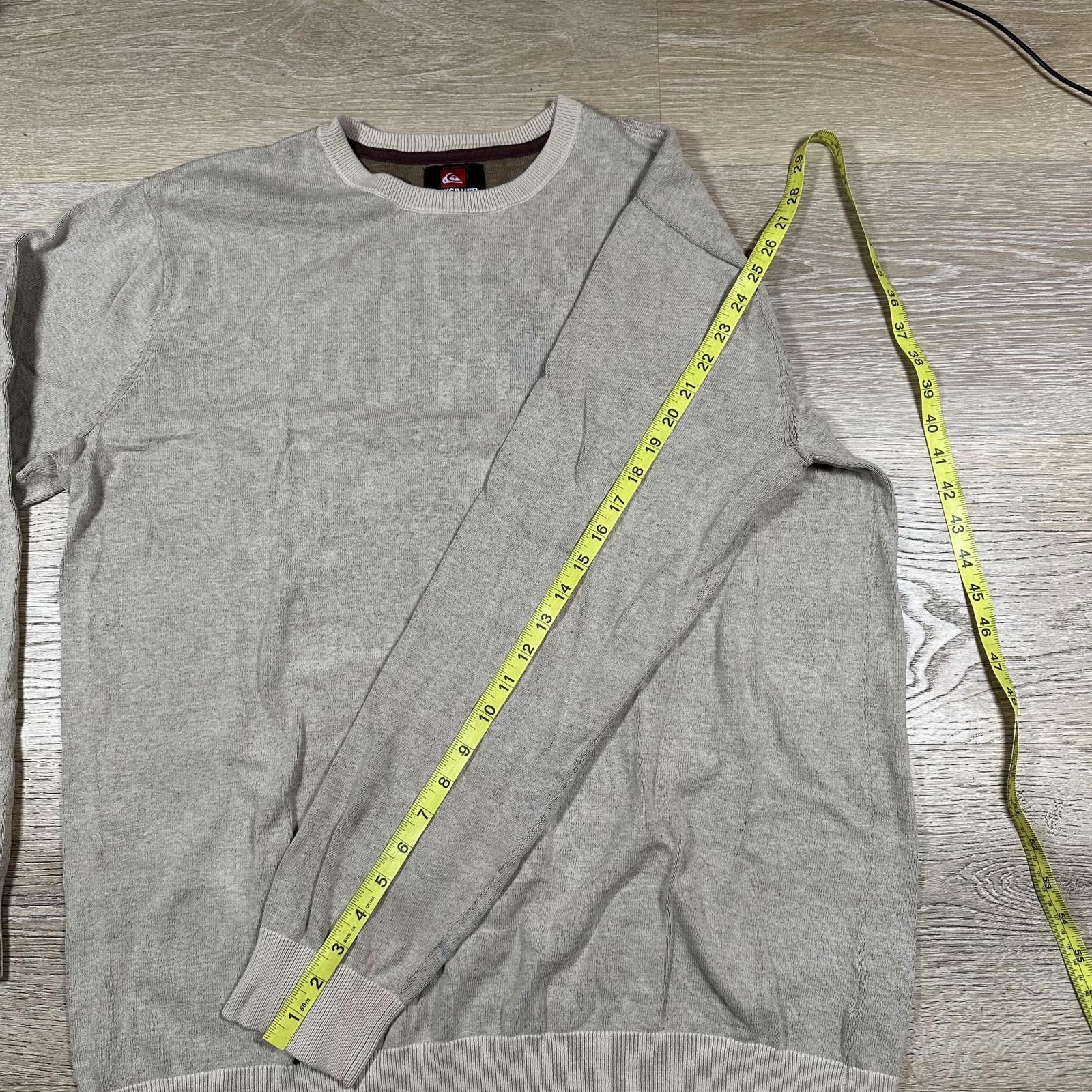 Quiksilver Quiksilver Men Crew Neck Sweater XXL Beige Embroidered logo Size US XXL / EU 58 / 5 - 10 Thumbnail