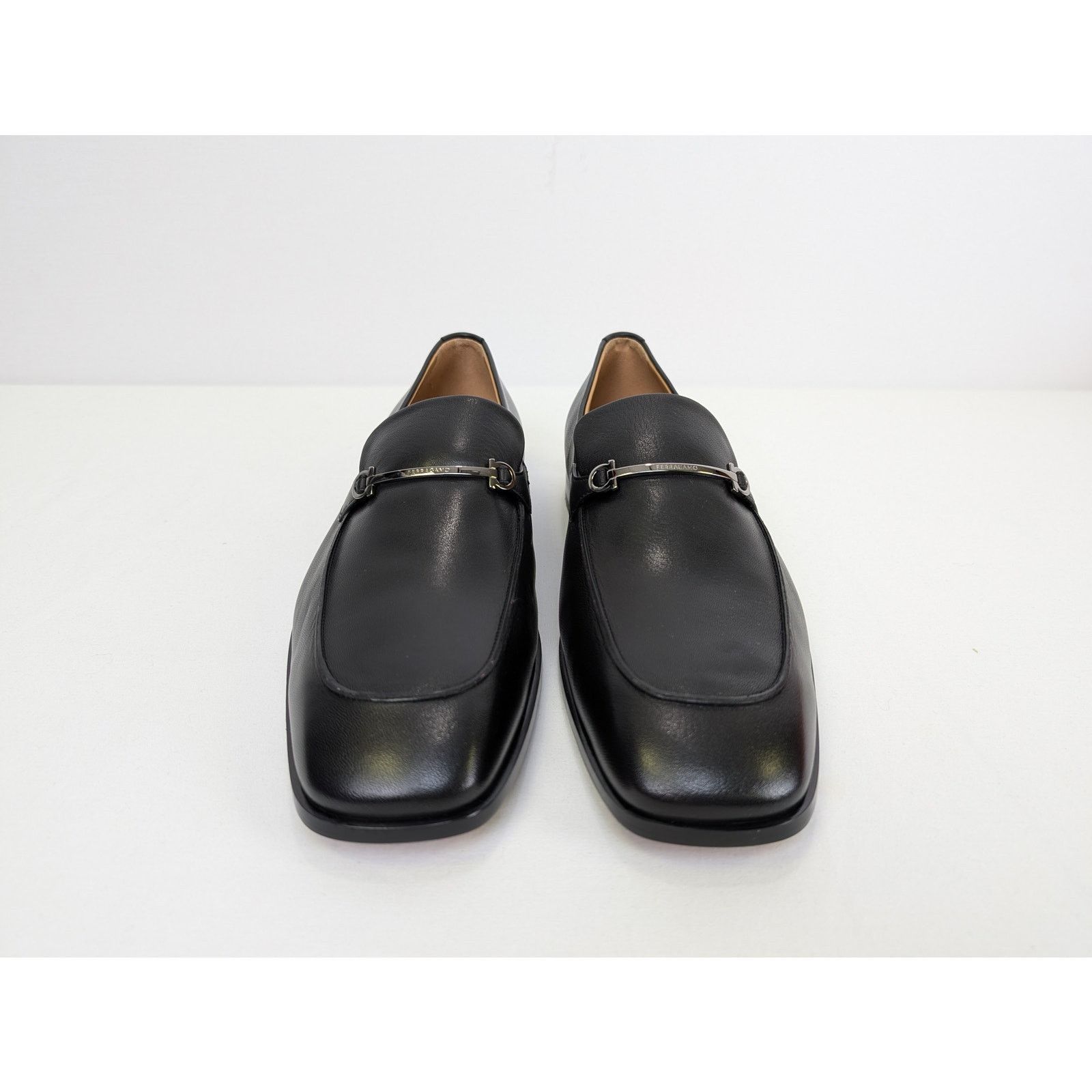 Salvatore Ferragamo o1rshd1 Fedro Leather Loafer shoe Boots in Black 10.5 Size US 10.5 / EU 43-44 - 11 Thumbnail
