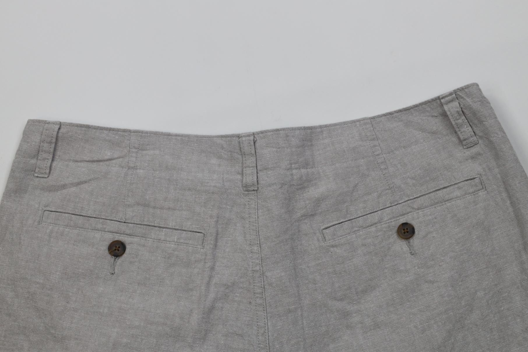 J.Crew Vintage Y2K J Crew Linen Blend Above Knee Chino Shorts Gray Size US 36 / EU 52 - 9 Thumbnail