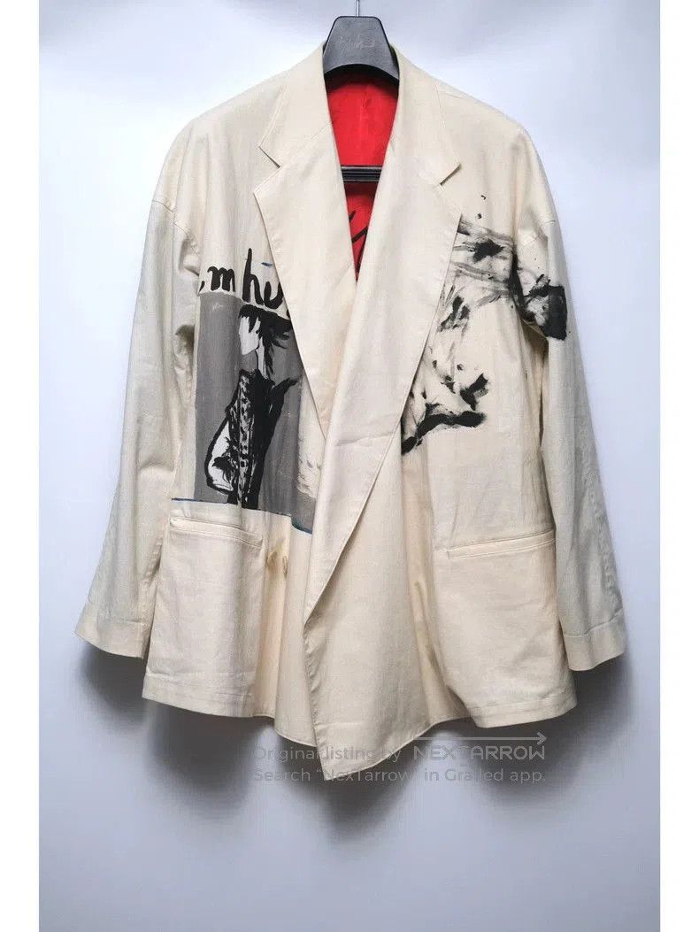 Yohji Yamamoto Yohji Yamamoto 17SS Hand-painted Blazer. Size US M / EU 48-50 / 2 - 1 Thumbnail