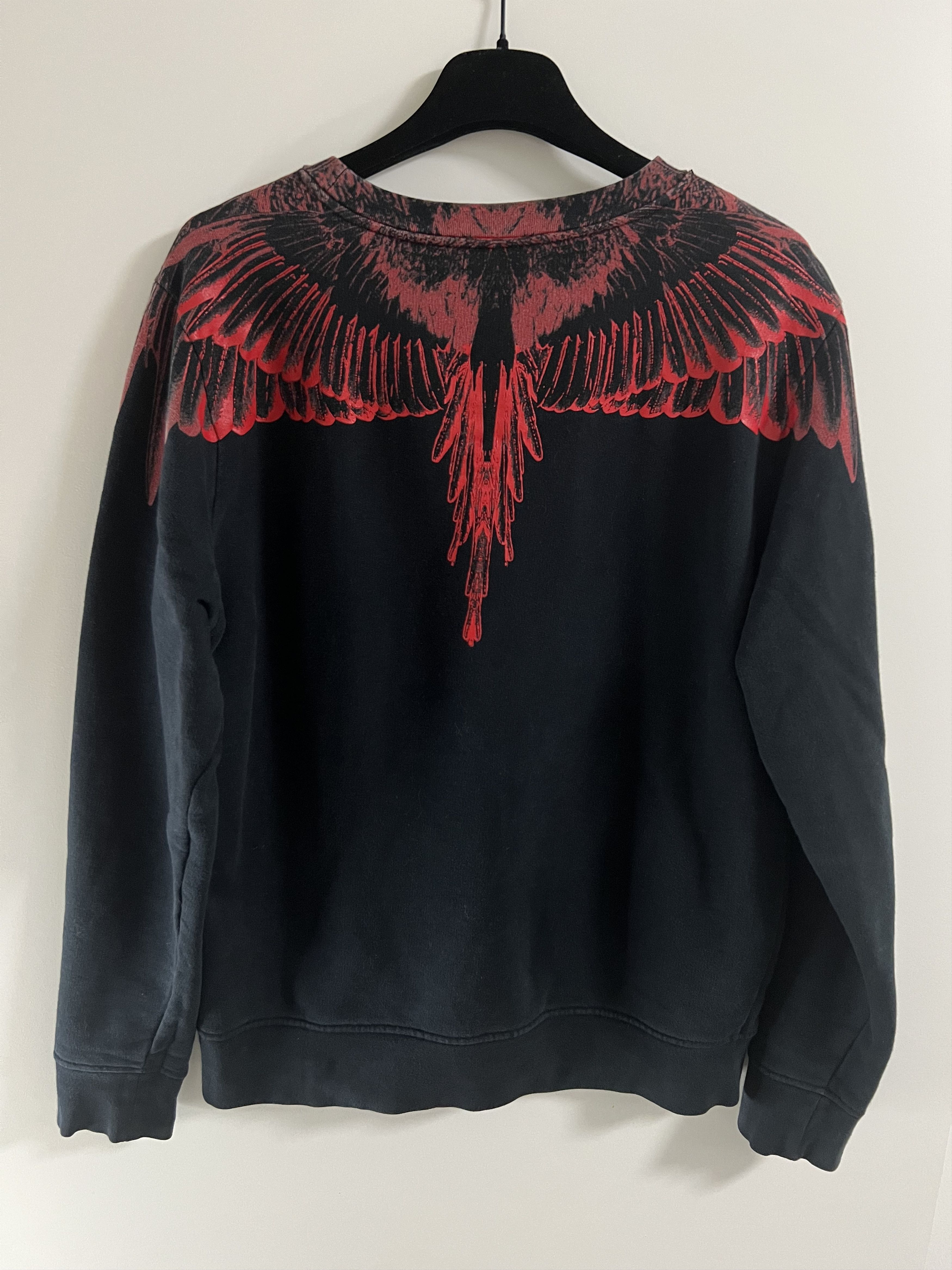 Marcelo Burlon County of Milan Red Icon Wings Graphic Crewneck Size US S / EU 44-46 / 1 - 6 Thumbnail