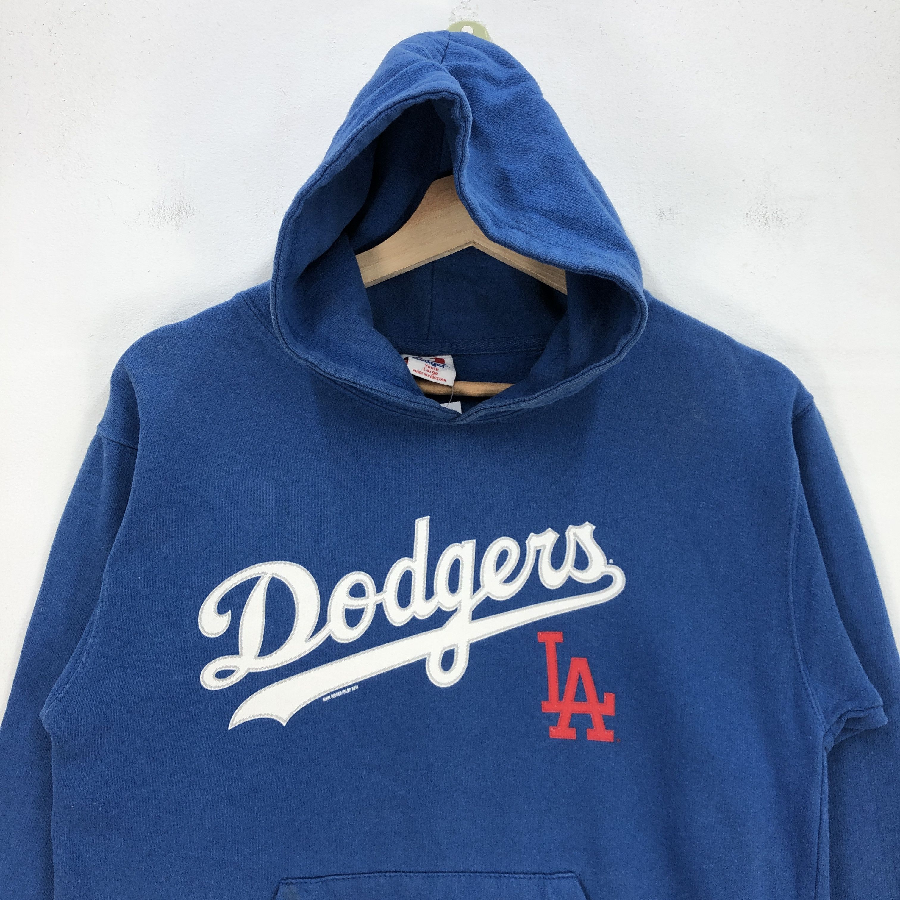 MLB × Vintage Y2K LA Dodgers Hoodie Sweatshirt MLBP LA Dodgers Sweater Size S / US 4 / IT 40 - 3 Thumbnail