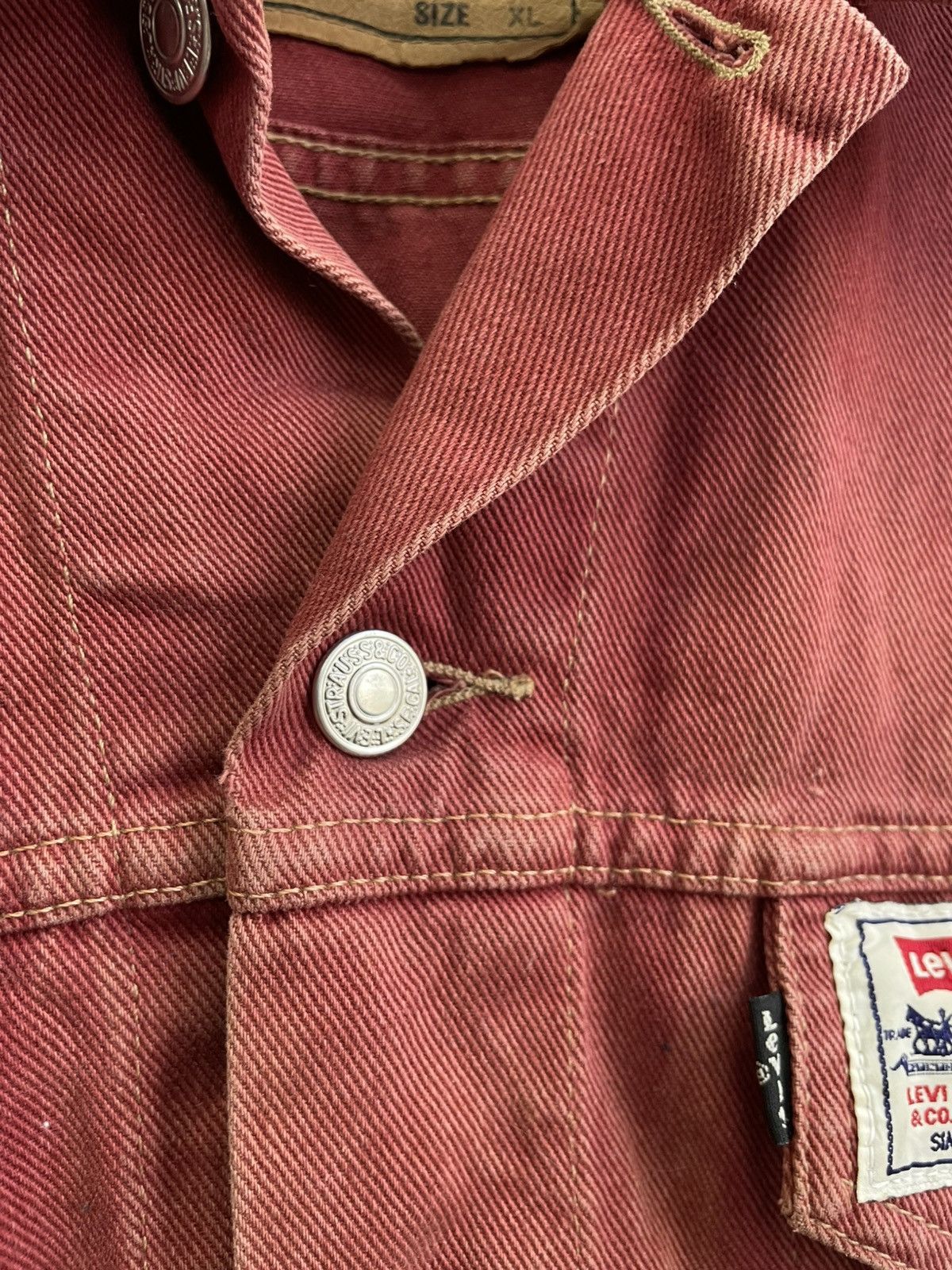 Levi's Rare 90s Levis white tab trucker jacket jacket type 1 Size US M / EU 48-50 / 2 - 5 Thumbnail
