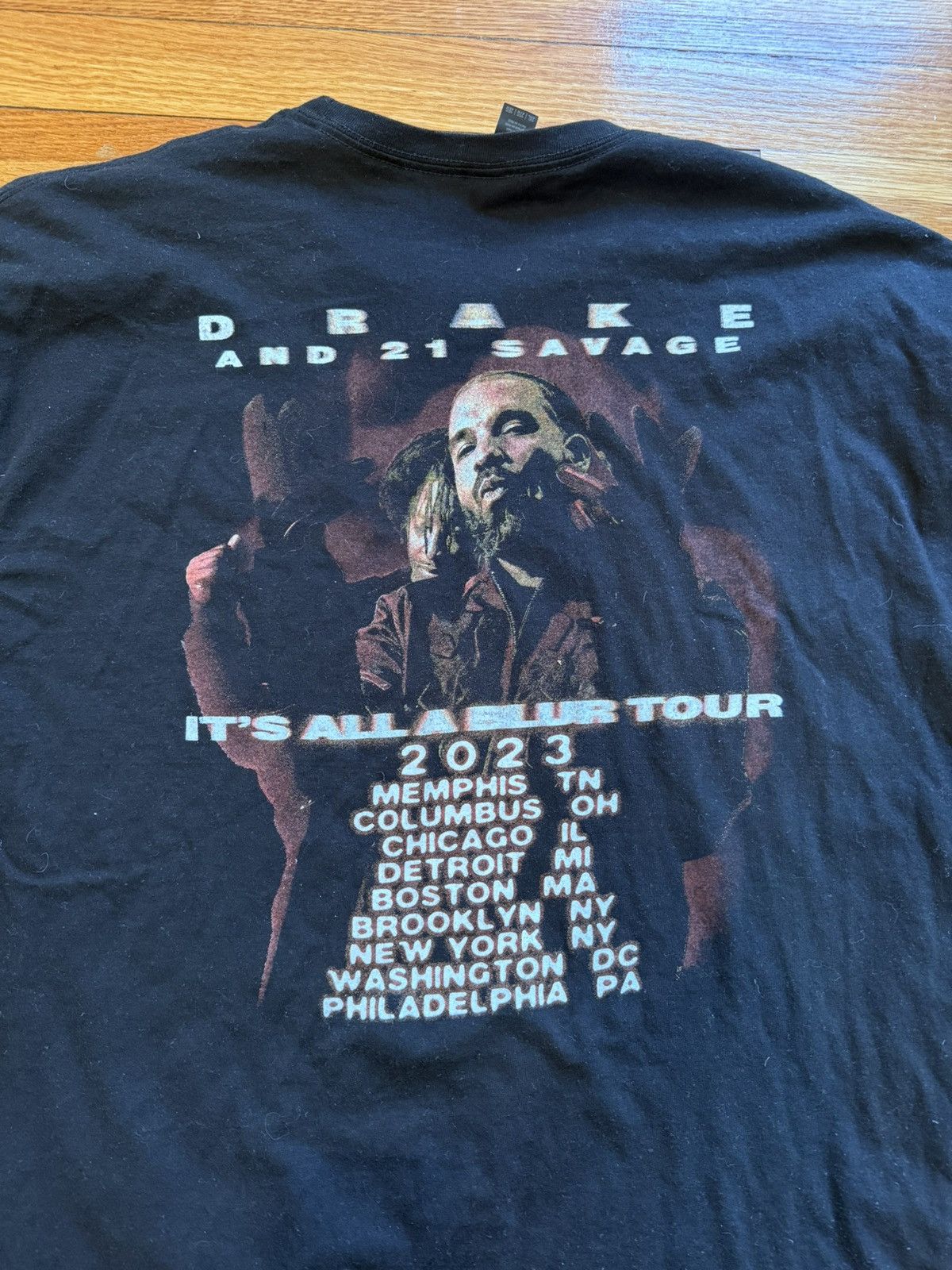 Gildan Drake “It’s All A Blur” tour w/ 21 Savage shirt Size US XXL / EU 58 / 5 - 4 Thumbnail