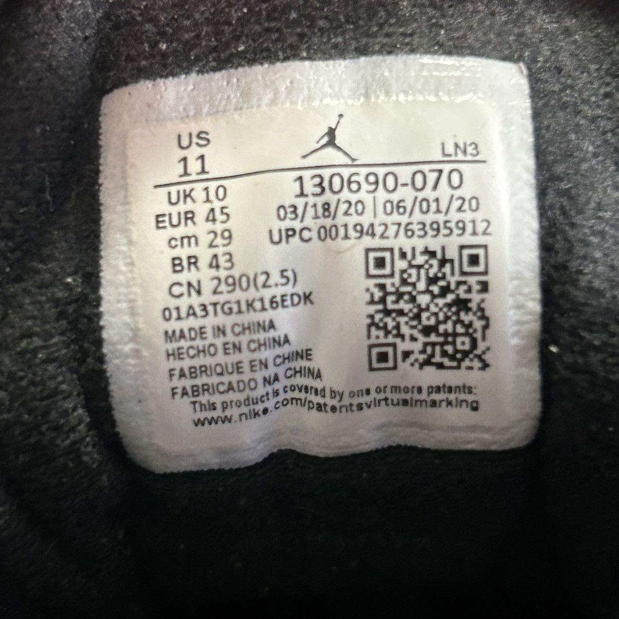 Jordan Brand Jordan 12 Retro “Black University Gold” Size US 11 / EU 44 - 7 Thumbnail