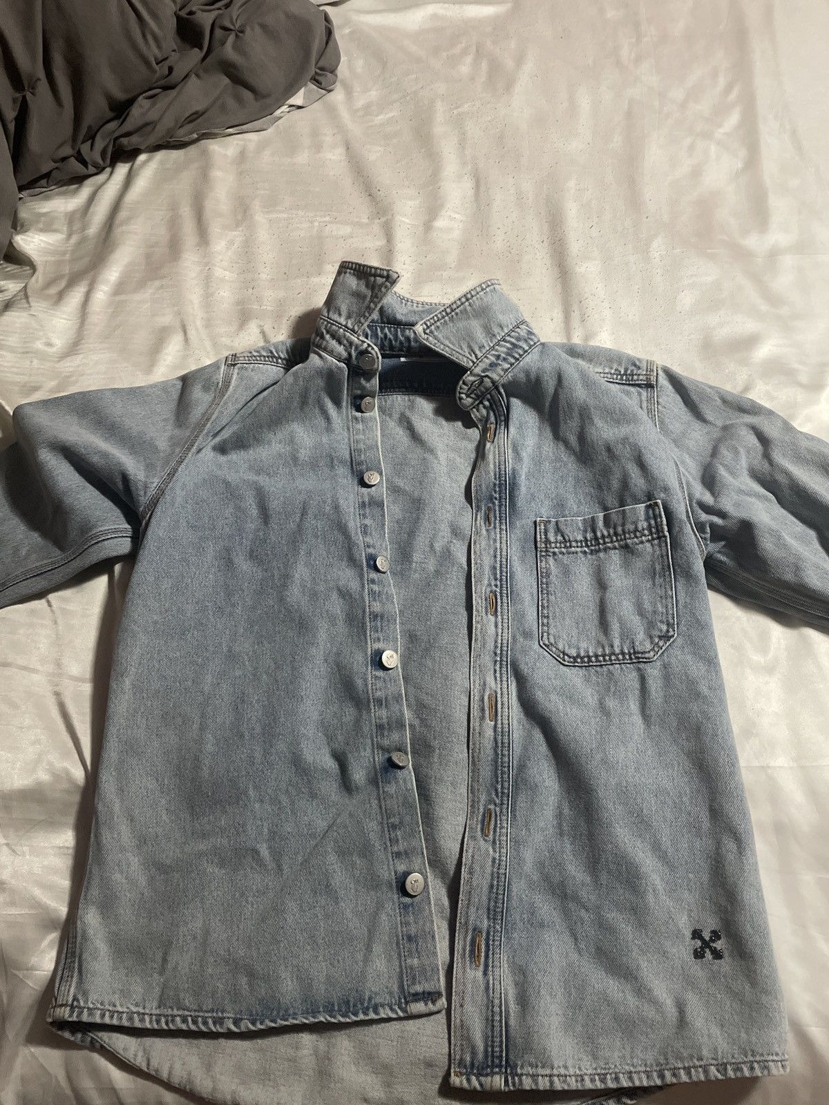 Off-White Off White Button Up Denim Jacket Size US S / EU 44-46 / 1 - 2 Thumbnail