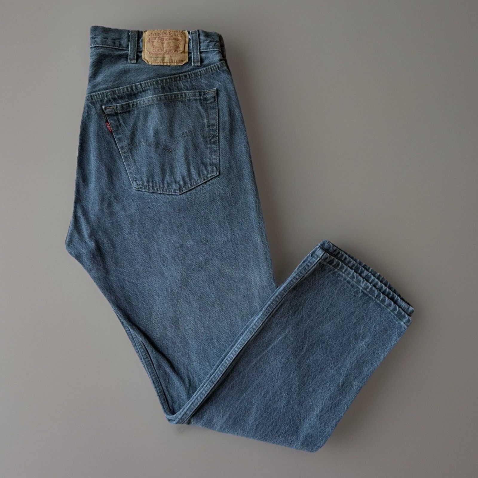 Levi's × Vintage Vintage Levis 501 Jeans 36 Black 80s Made in USA Workwear Size US 36 / EU 52 - 1 Thumbnail