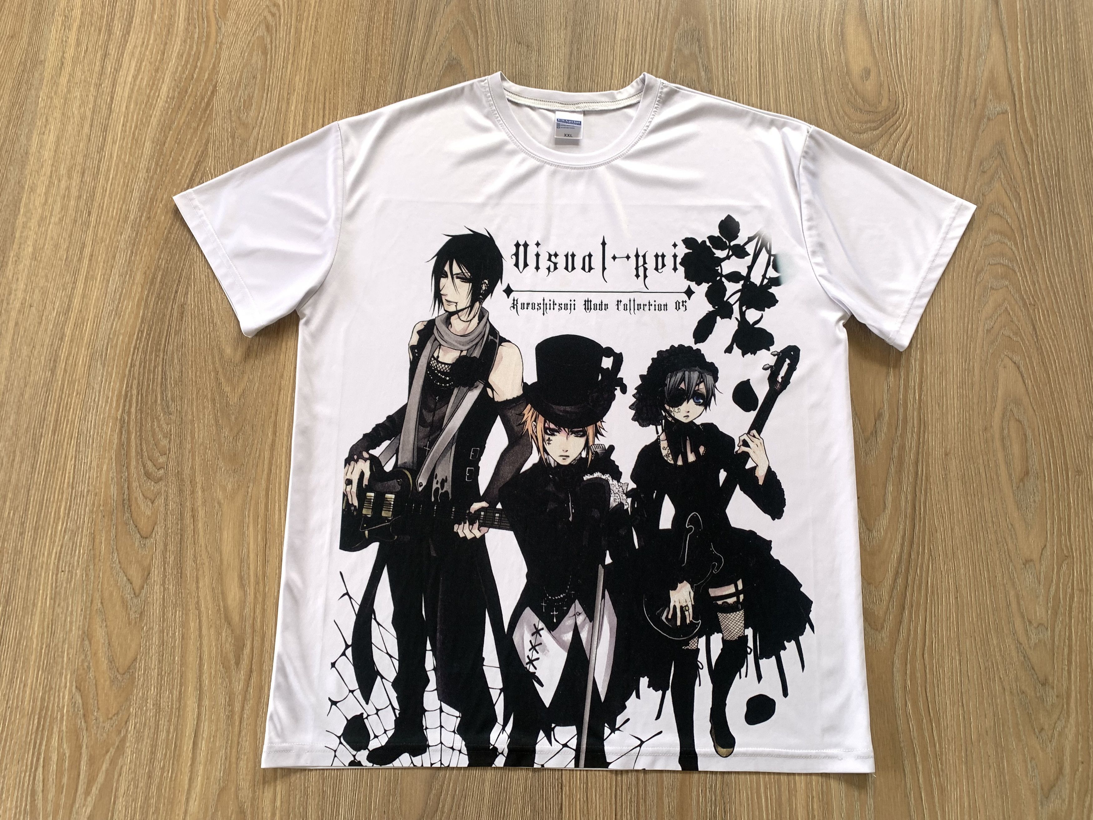 Anime Black Butler USA Printed Round Neck T Shirt Size US XXL / EU 58 / 5 - 2 Thumbnail